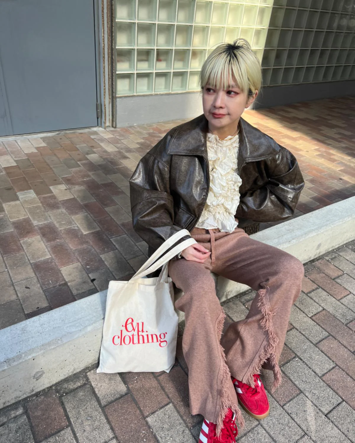 センタースリットフリンジパンツ - Image 9
