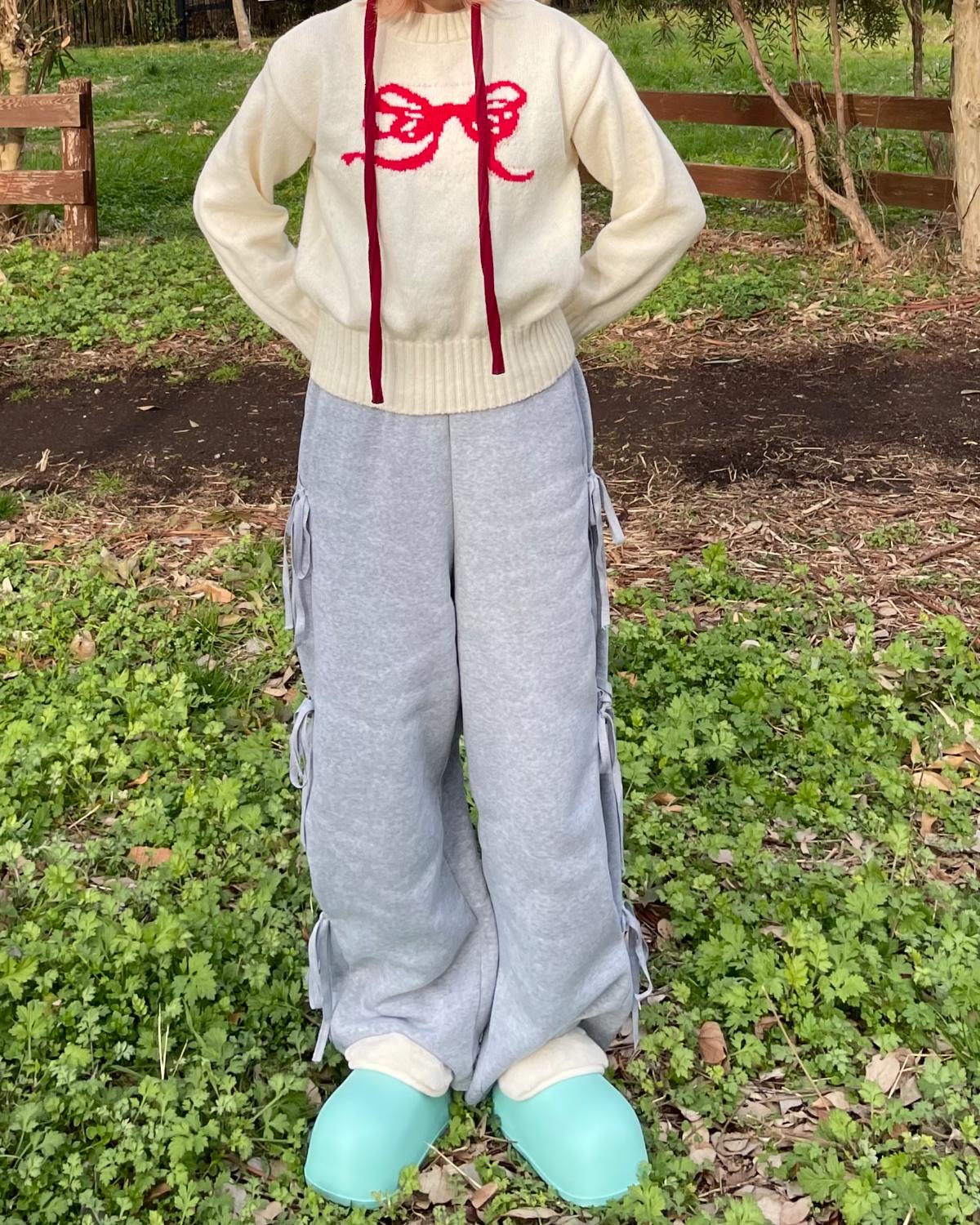 サイドリボンスウェットパンツ - Image 2