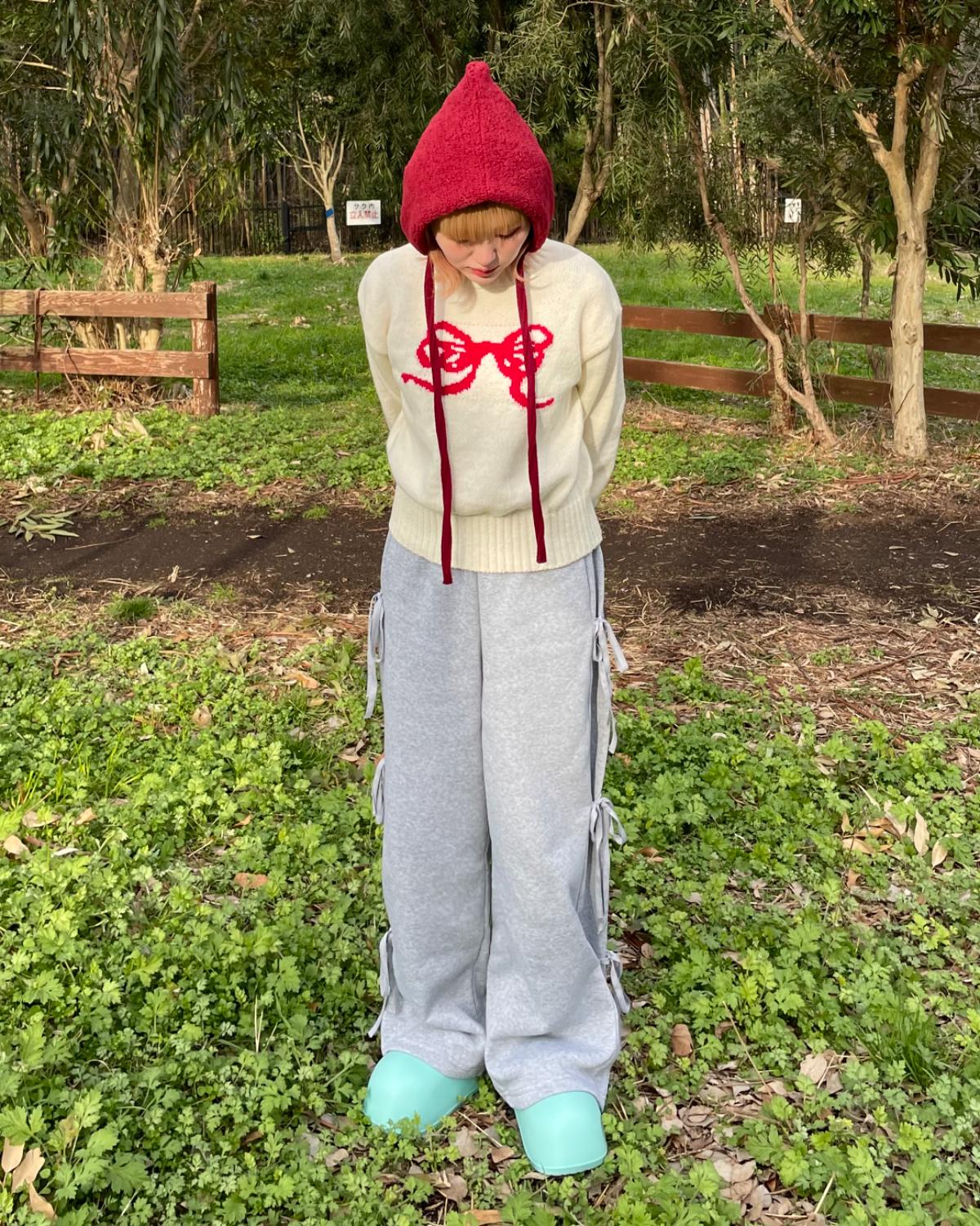 サイドリボンスウェットパンツ - Image 4
