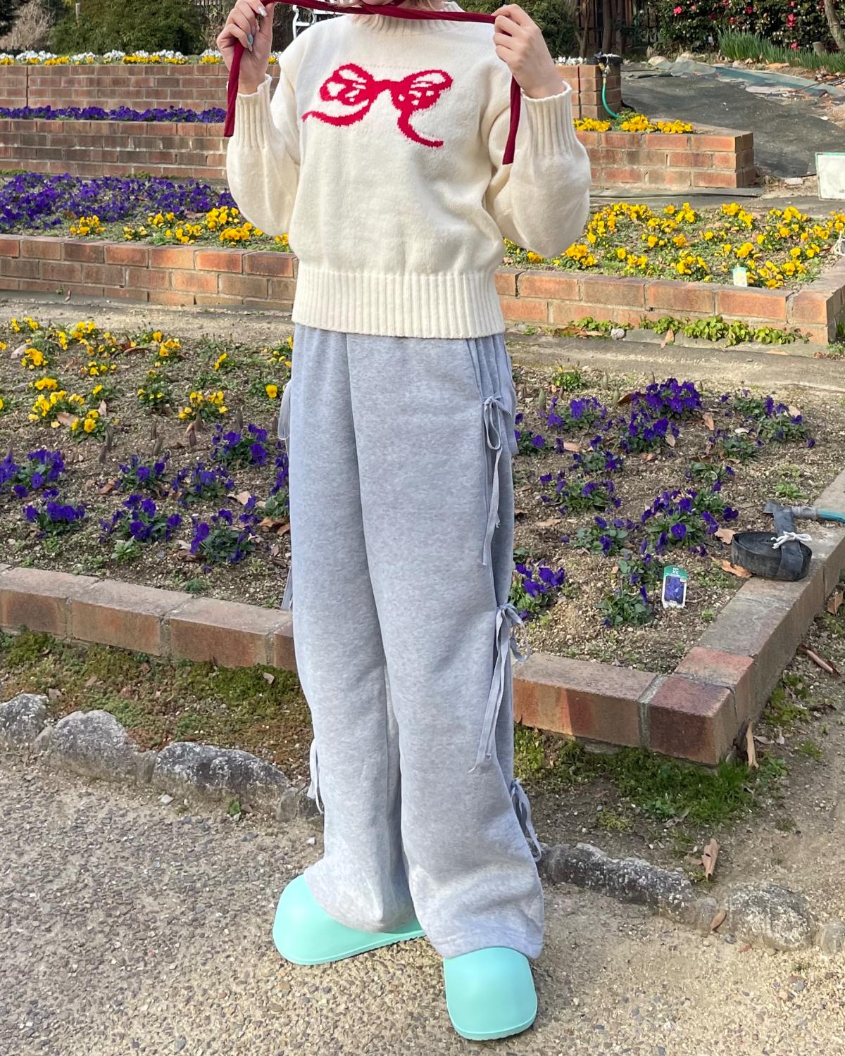 サイドリボンスウェットパンツ - Image 8