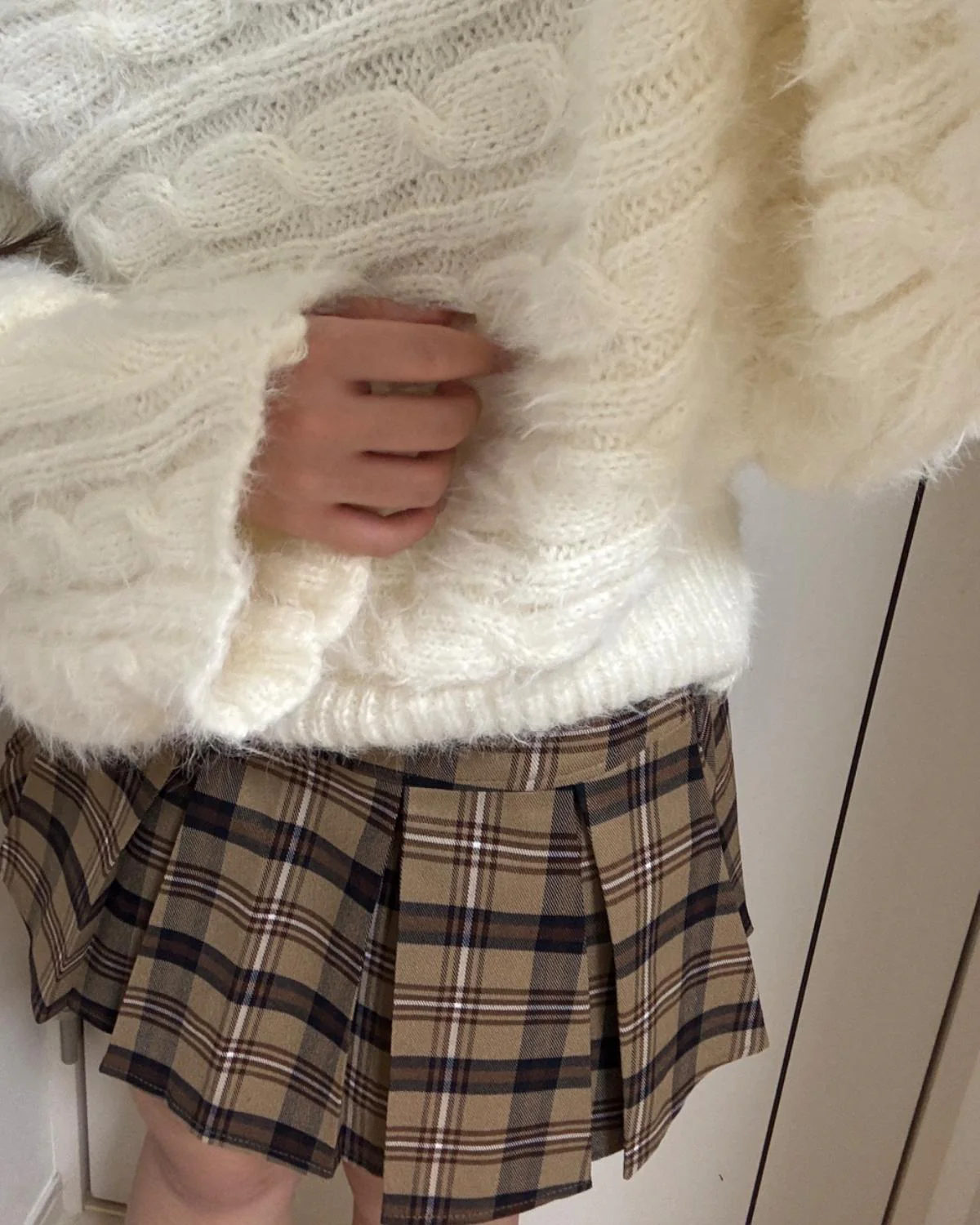プリーツチェックミニスカート - Image 3