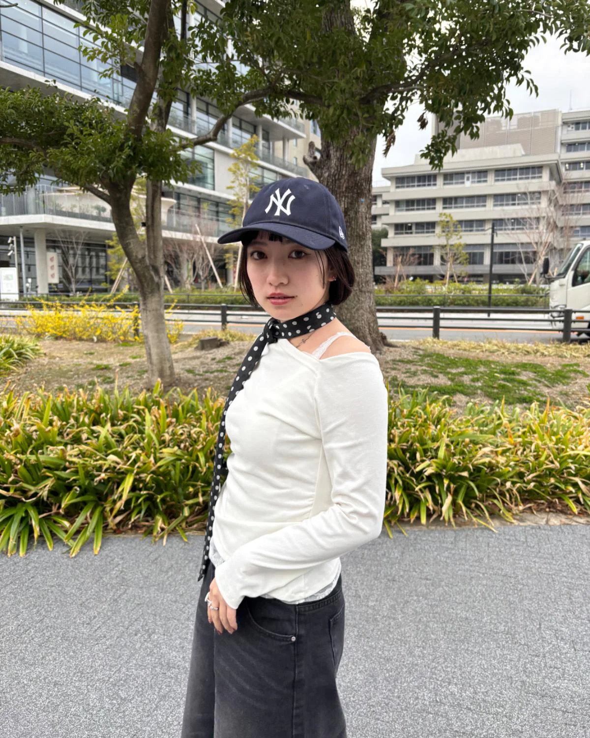 レースレイヤードワンショルロンT - Image 6