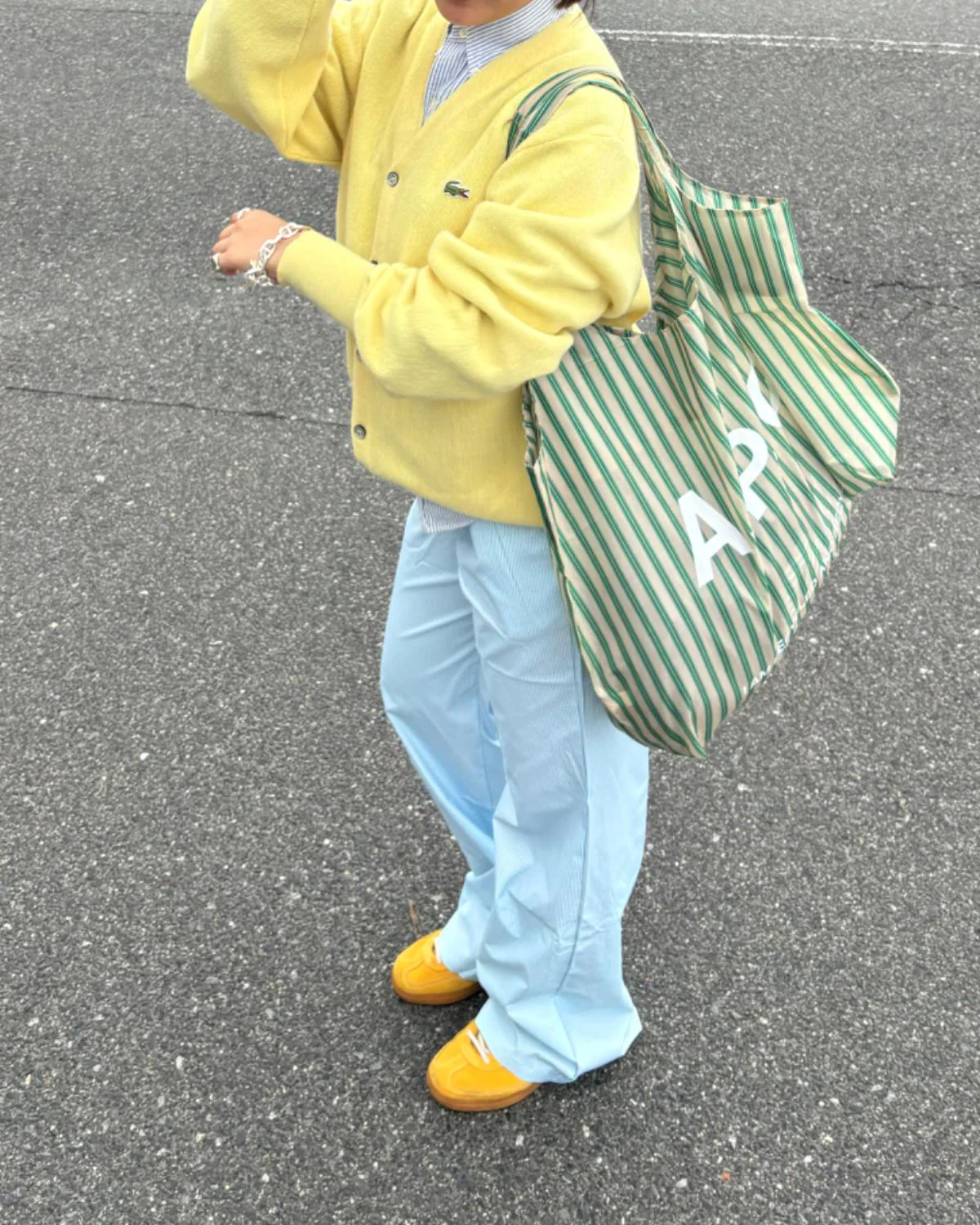 ストライプイージーロングパンツ - Image 3