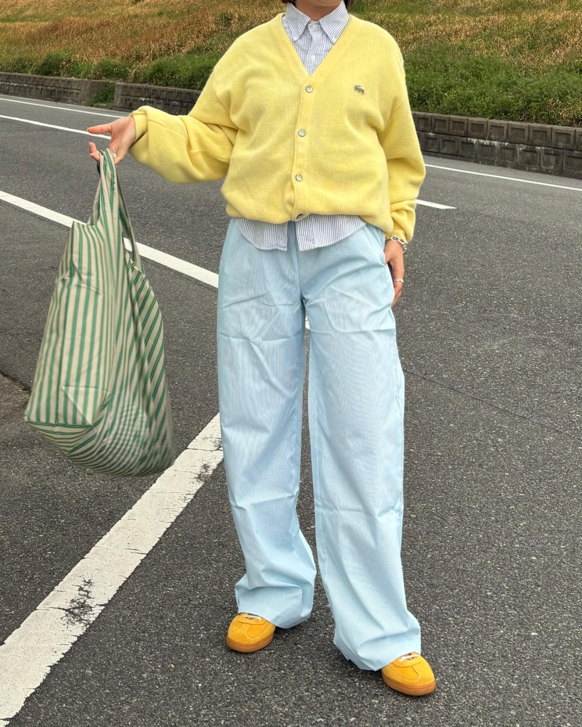 ストライプイージーロングパンツ - Image 5