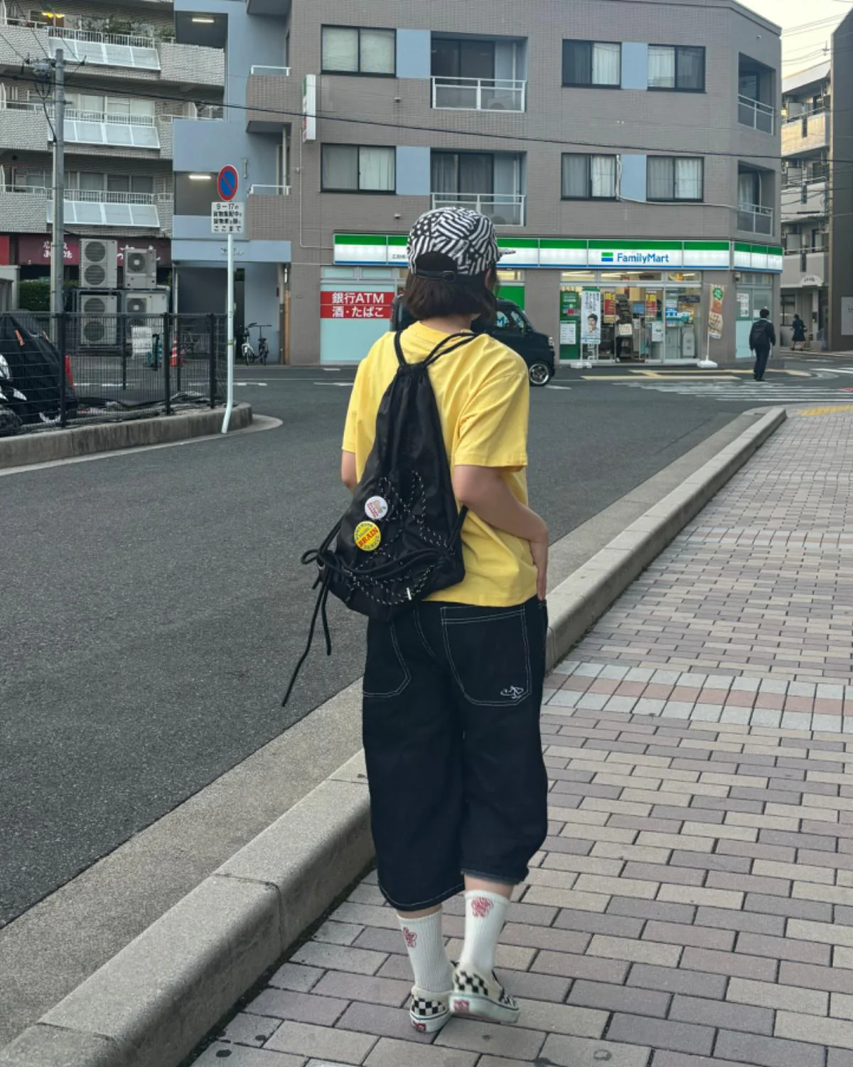 ワンポイントワイドデニムハーフパンツ - Image 3