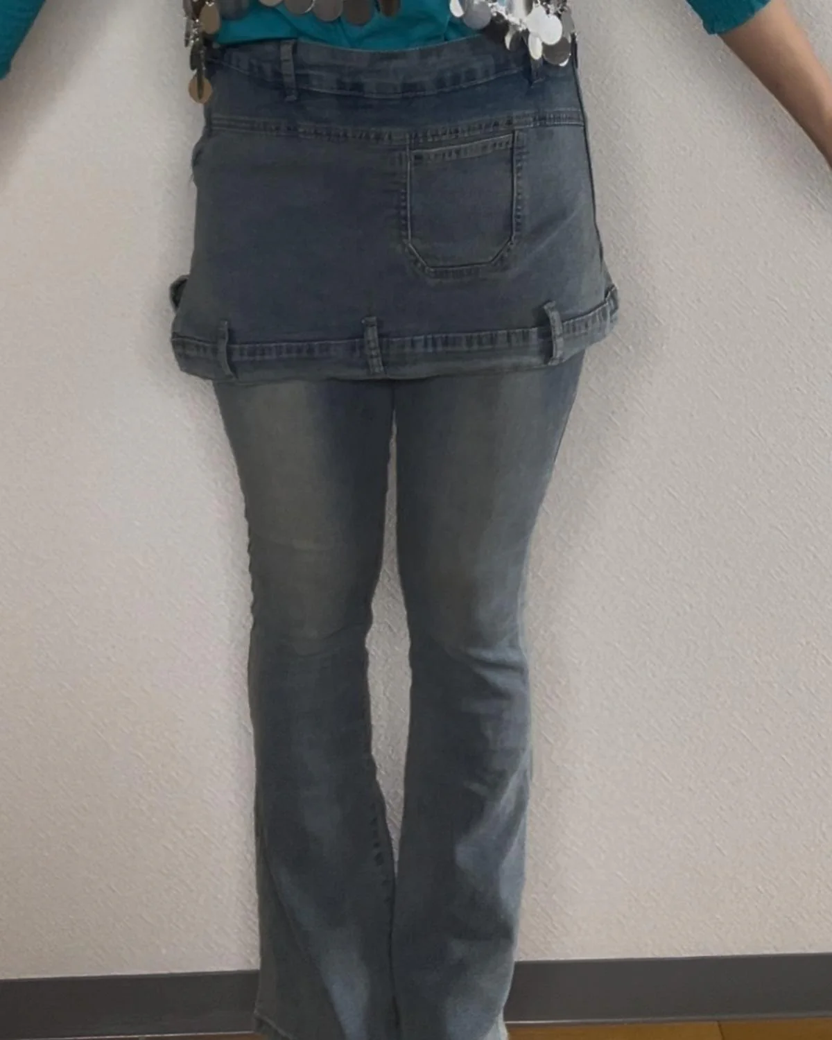 レイヤードデザインデニムパンツ - Image 3
