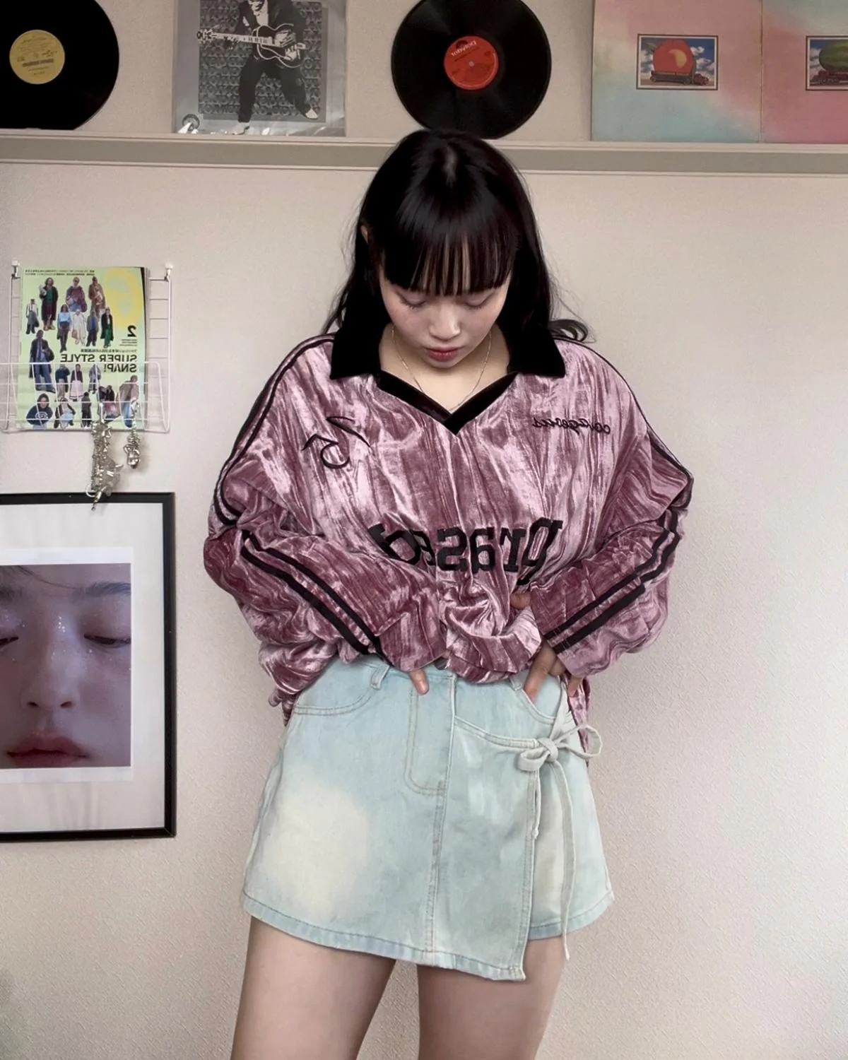 サイドリボンラップ風ショートパンツ - Image 2