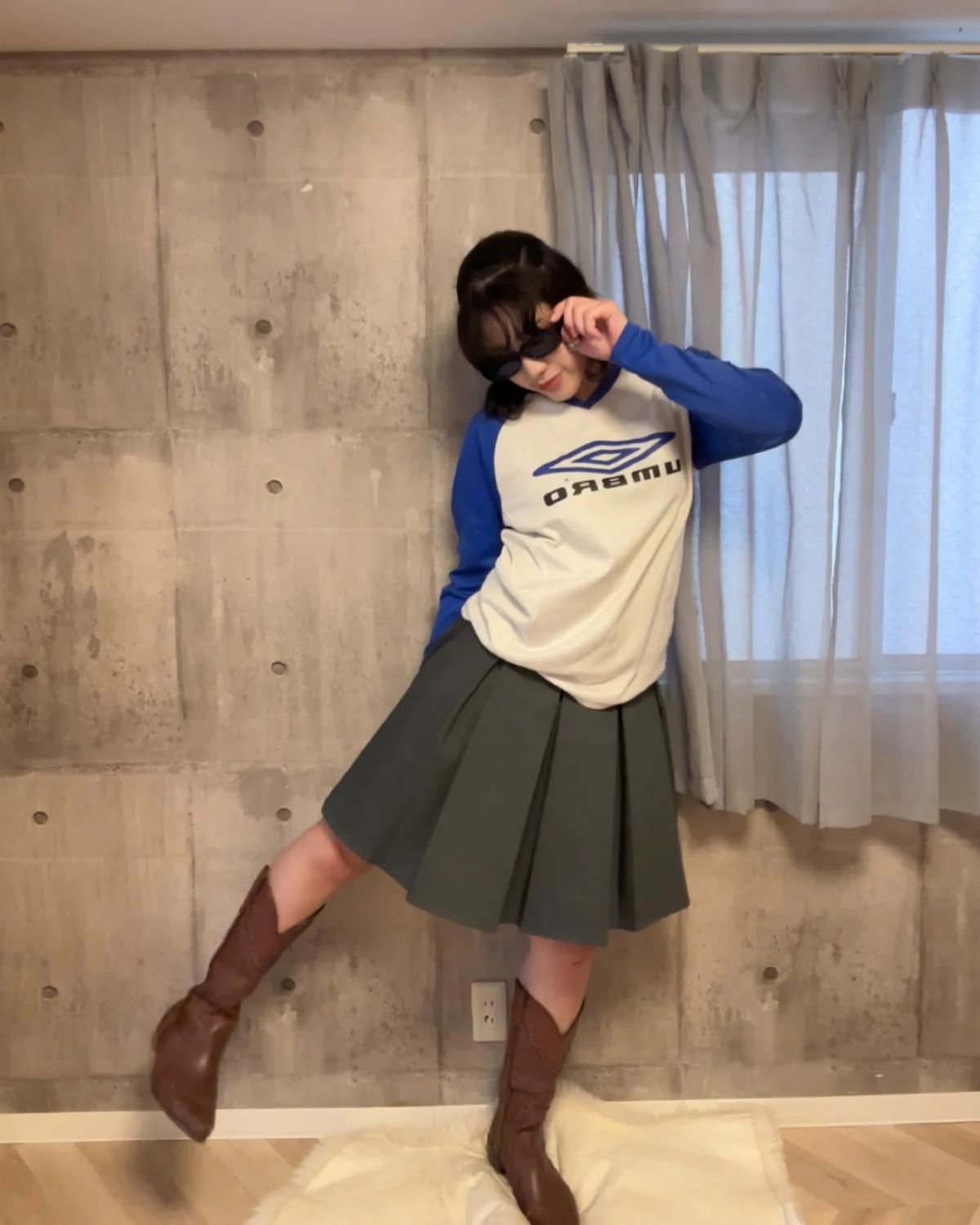 レイヤードデザインミドルスカート - Image 3