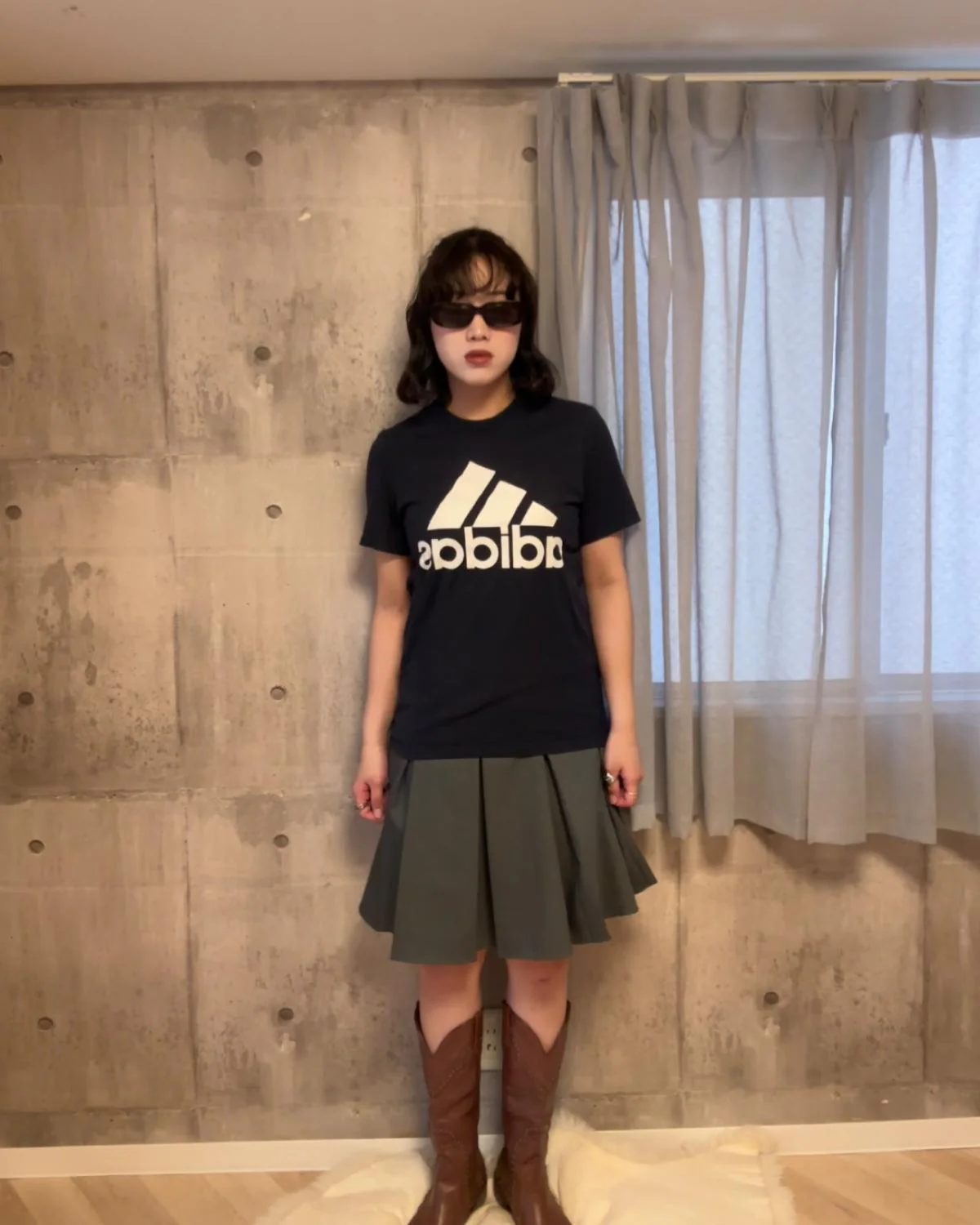 レイヤードデザインミドルスカート - Image 4