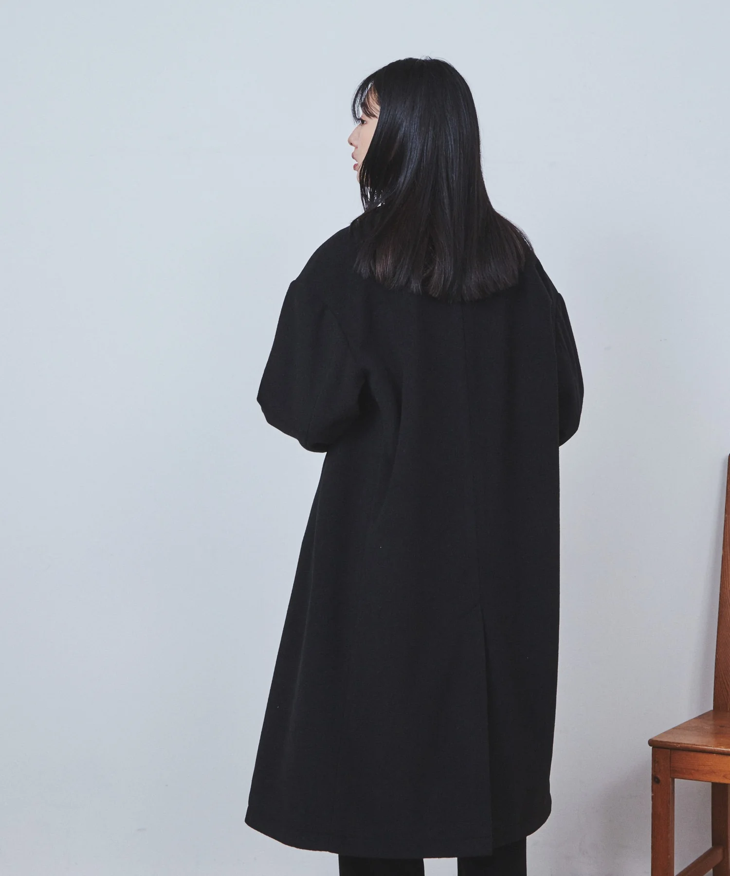 ニットメルトンダブルチェスターコート - Image 18