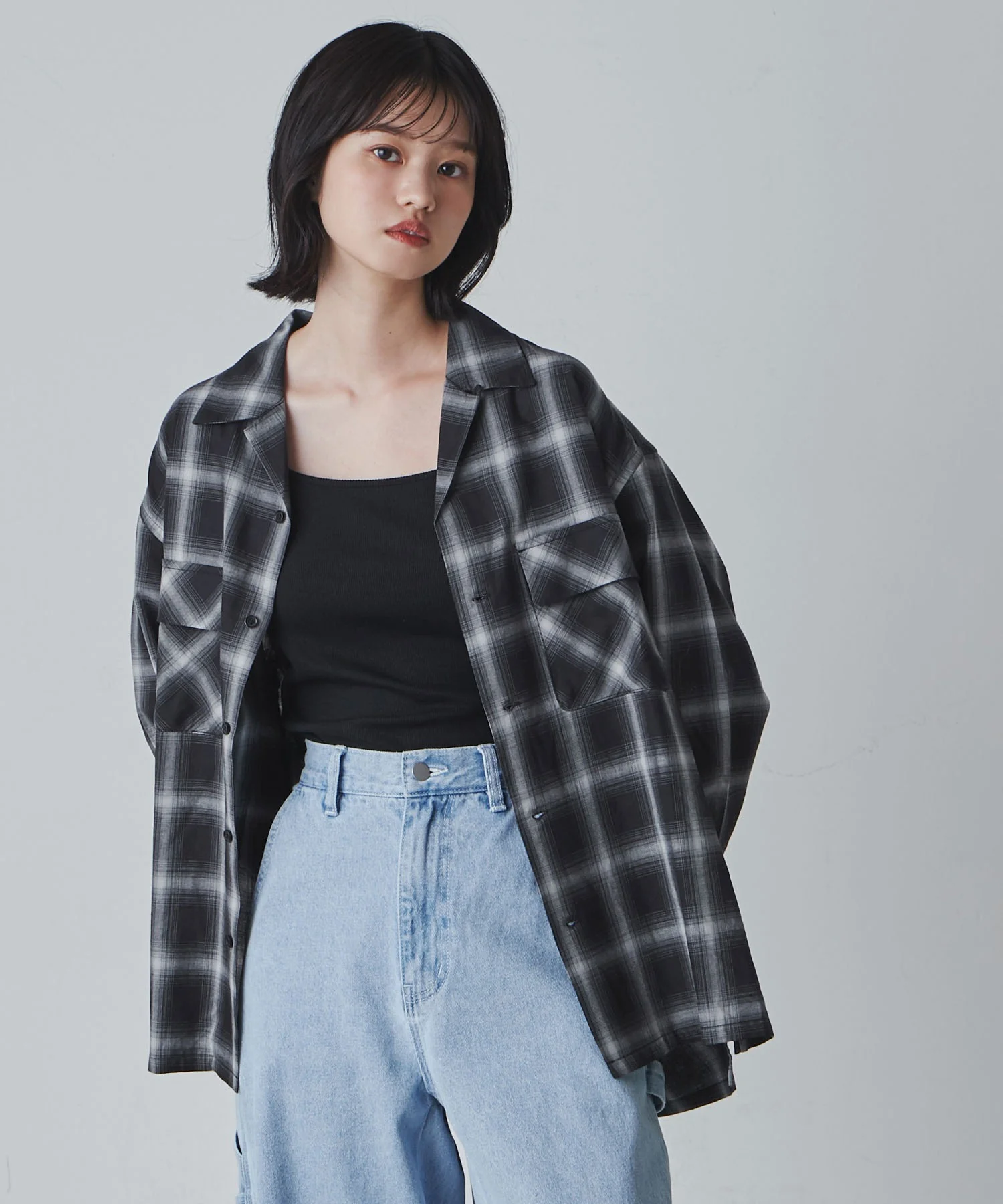 オンブレーチェックシャツ - Image 2