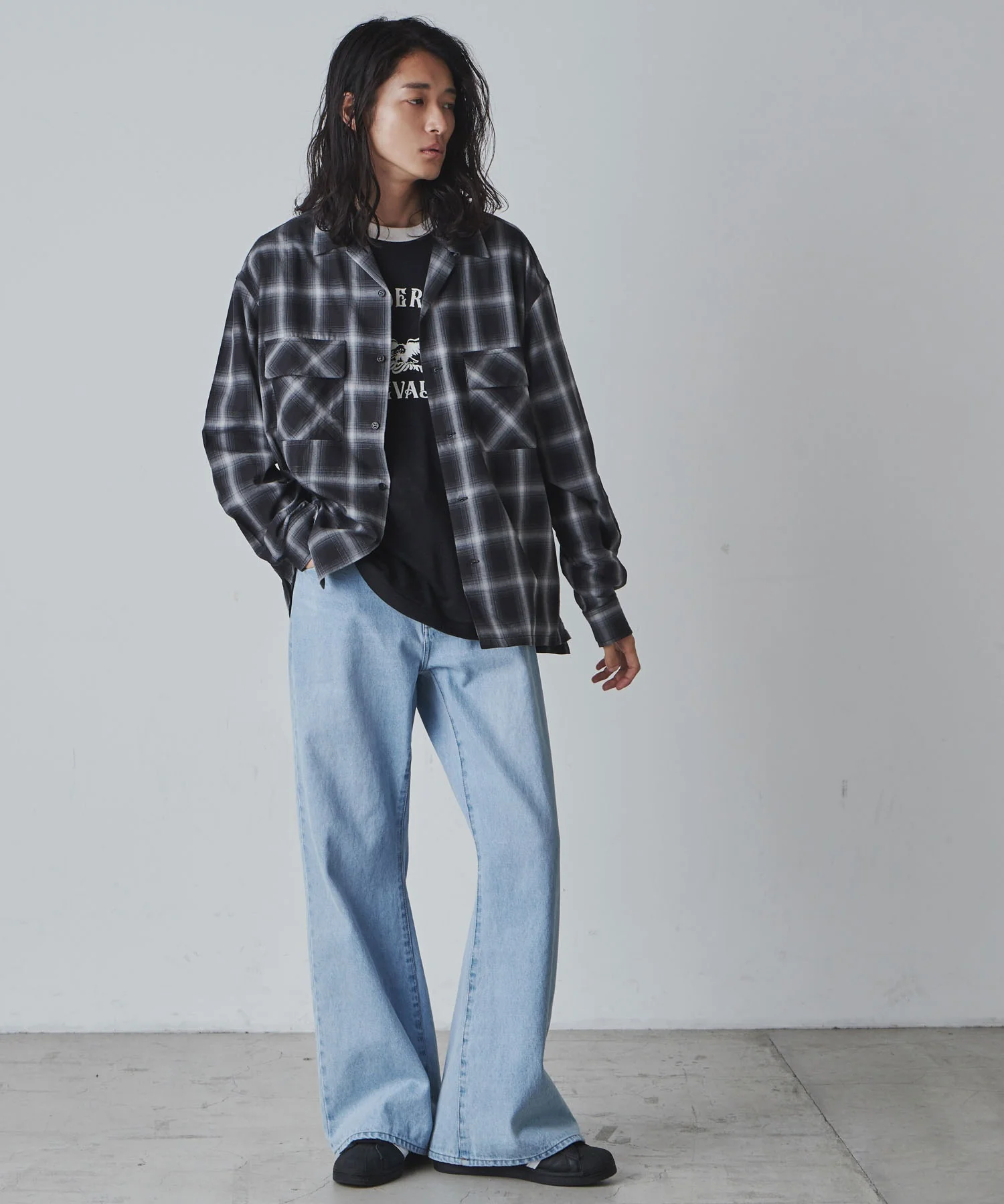 オンブレーチェックシャツ - Image 9