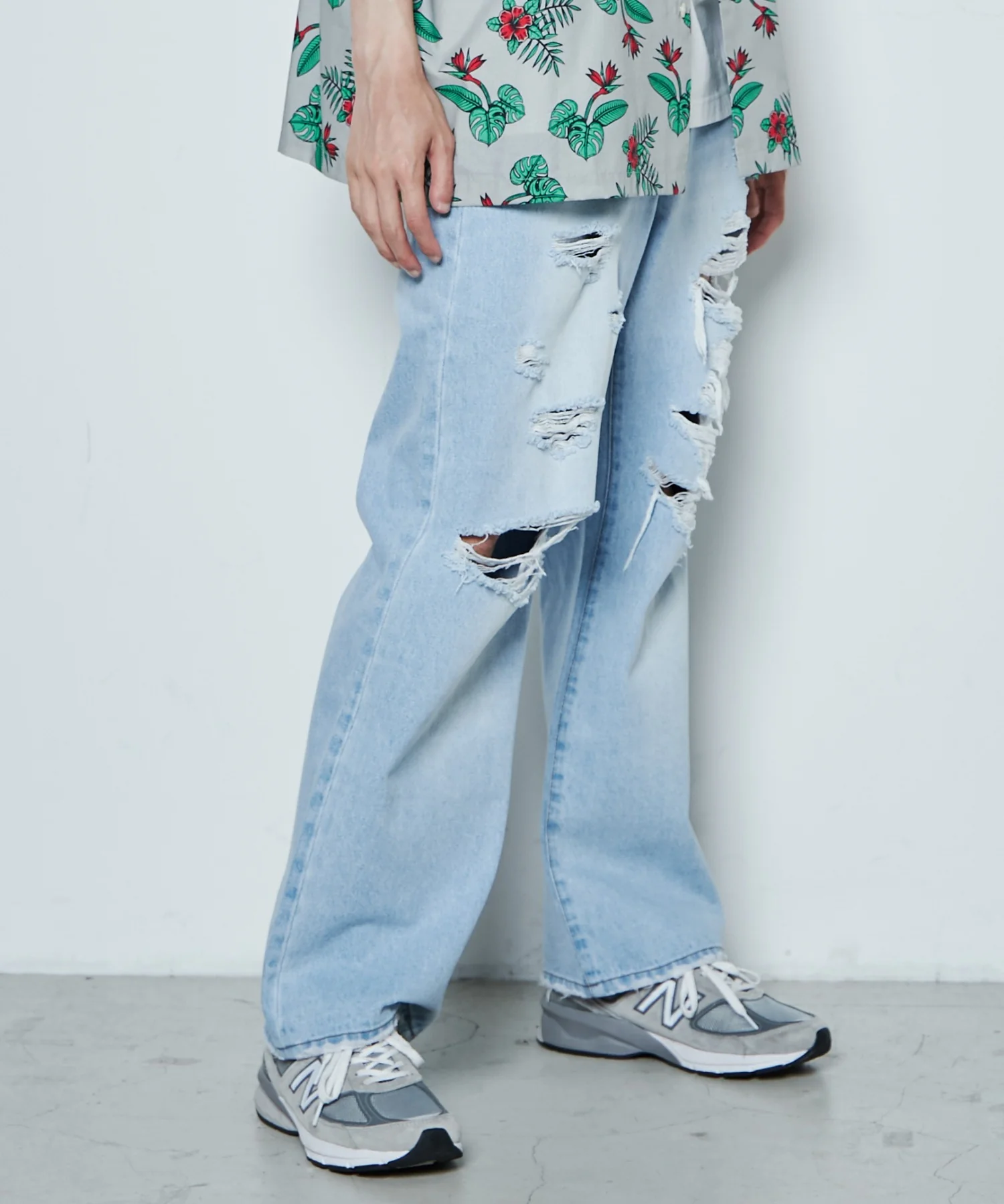 ダメージデニムワイドパンツ - Image 15