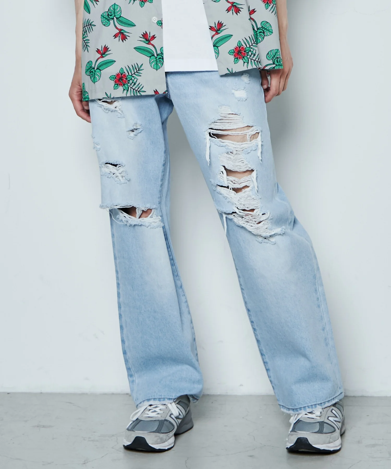 ダメージデニムワイドパンツ - Image 16