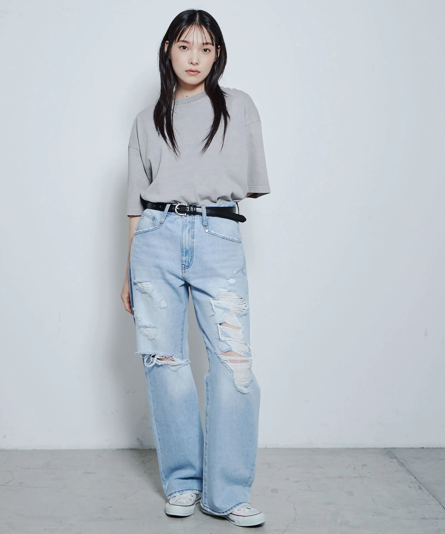 ダメージデニムワイドパンツ - Image 18