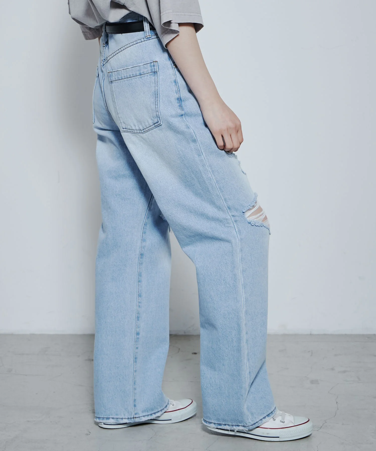 ダメージデニムワイドパンツ - Image 20