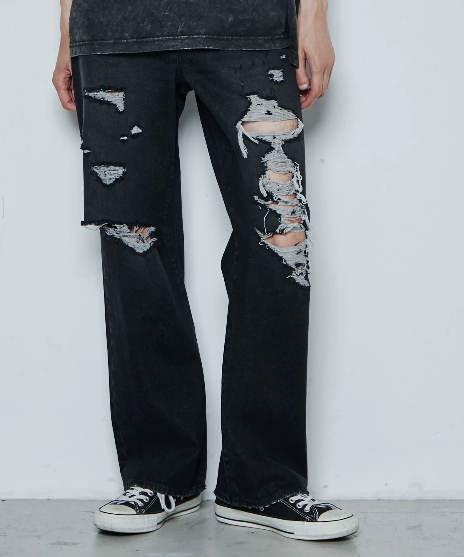 ダメージデニムワイドパンツ - Image 22
