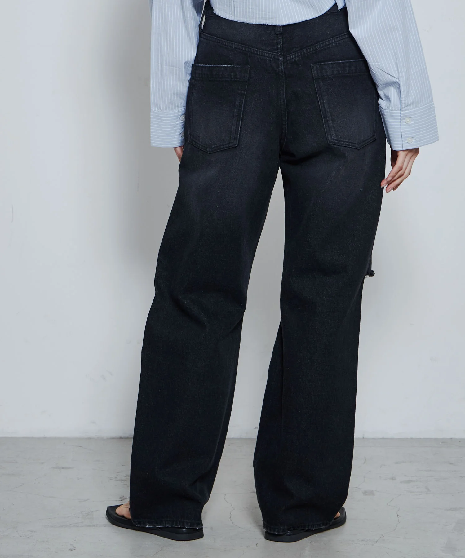 ダメージデニムワイドパンツ - Image 25