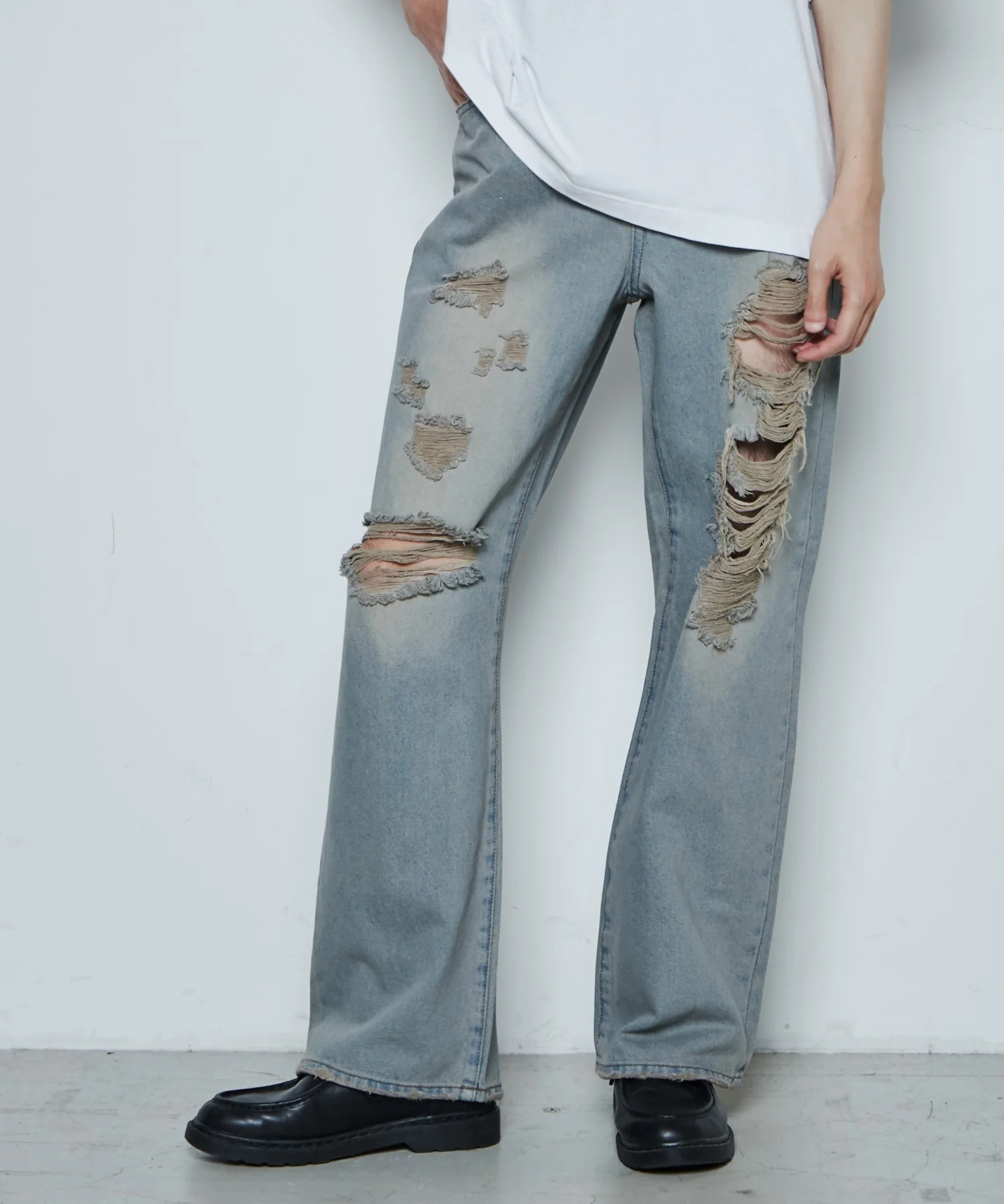 ダメージデニムワイドパンツ - Image 27