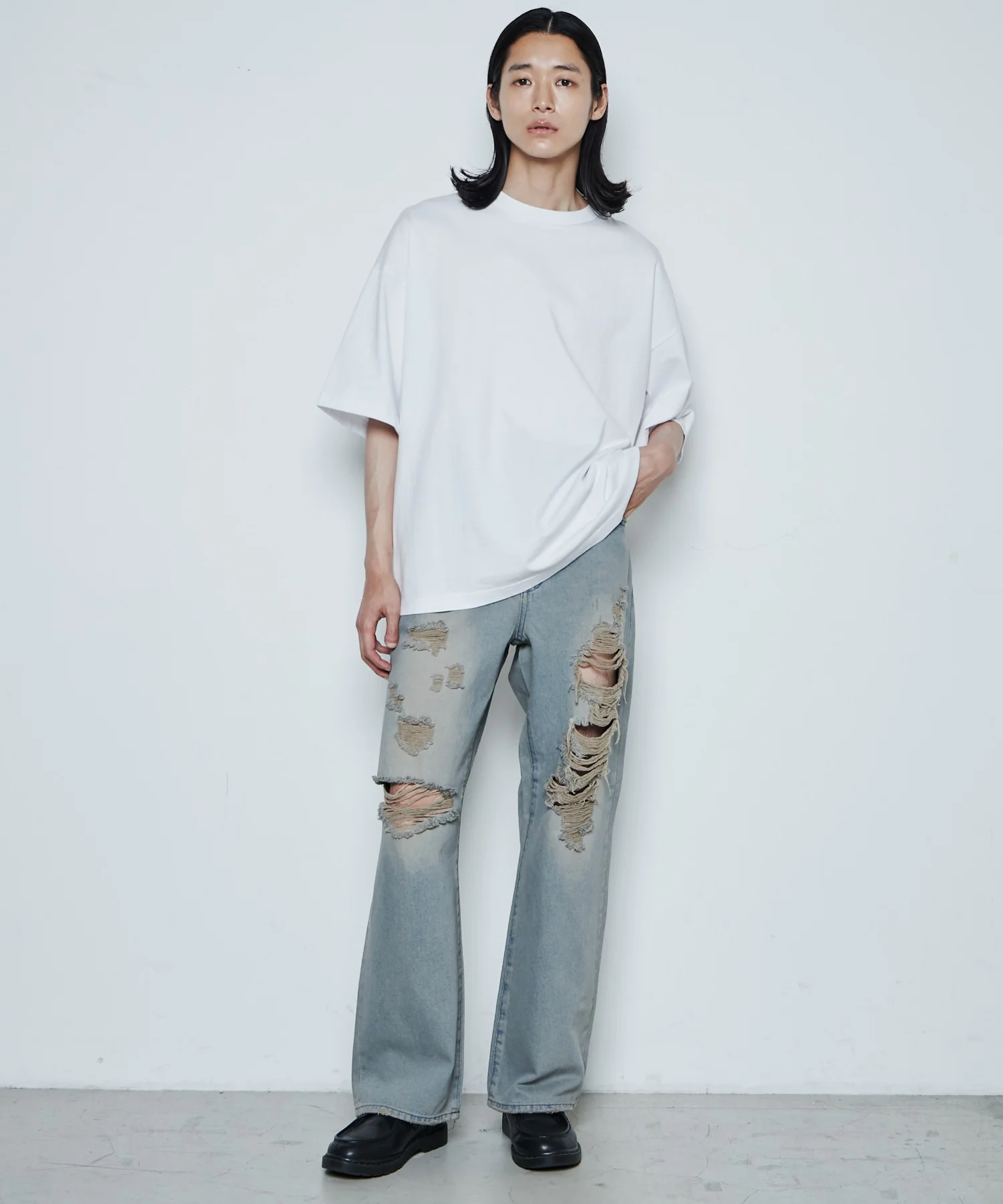 ダメージデニムワイドパンツ - Image 29