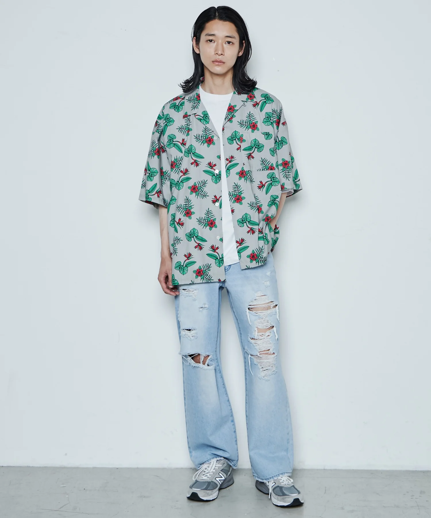 ダメージデニムワイドパンツ - Image 4