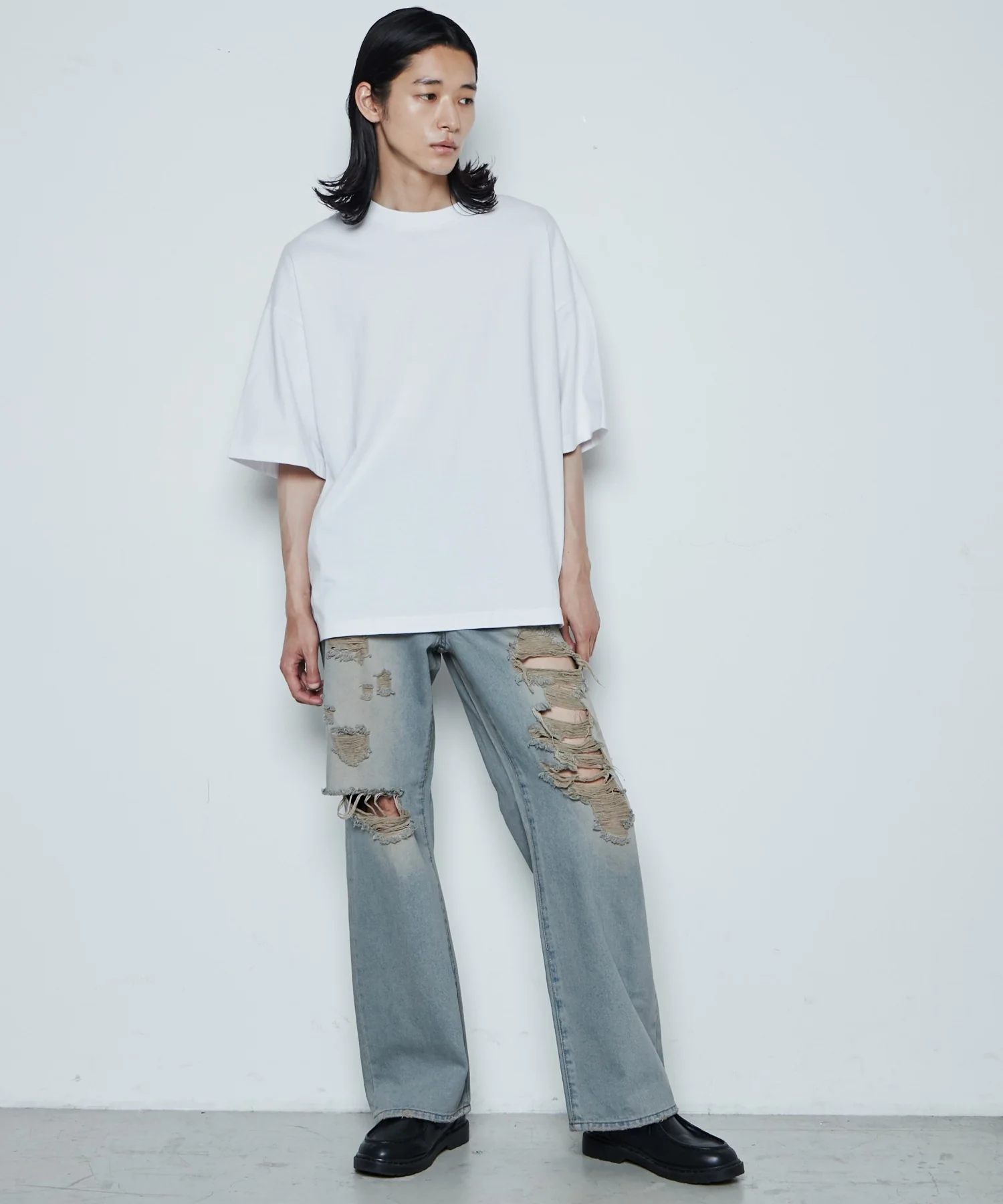 ダメージデニムワイドパンツ - Image 8