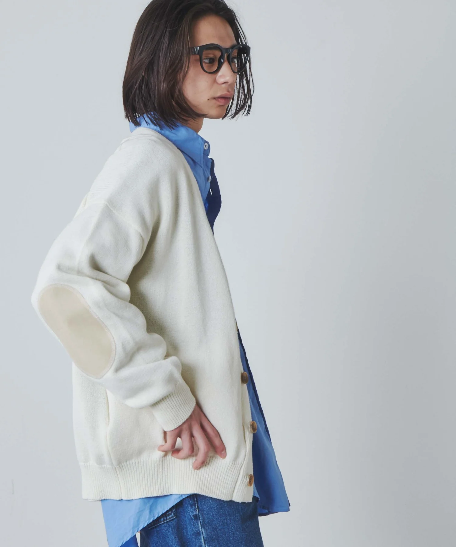 エルボーパッチカーディガン - Image 7