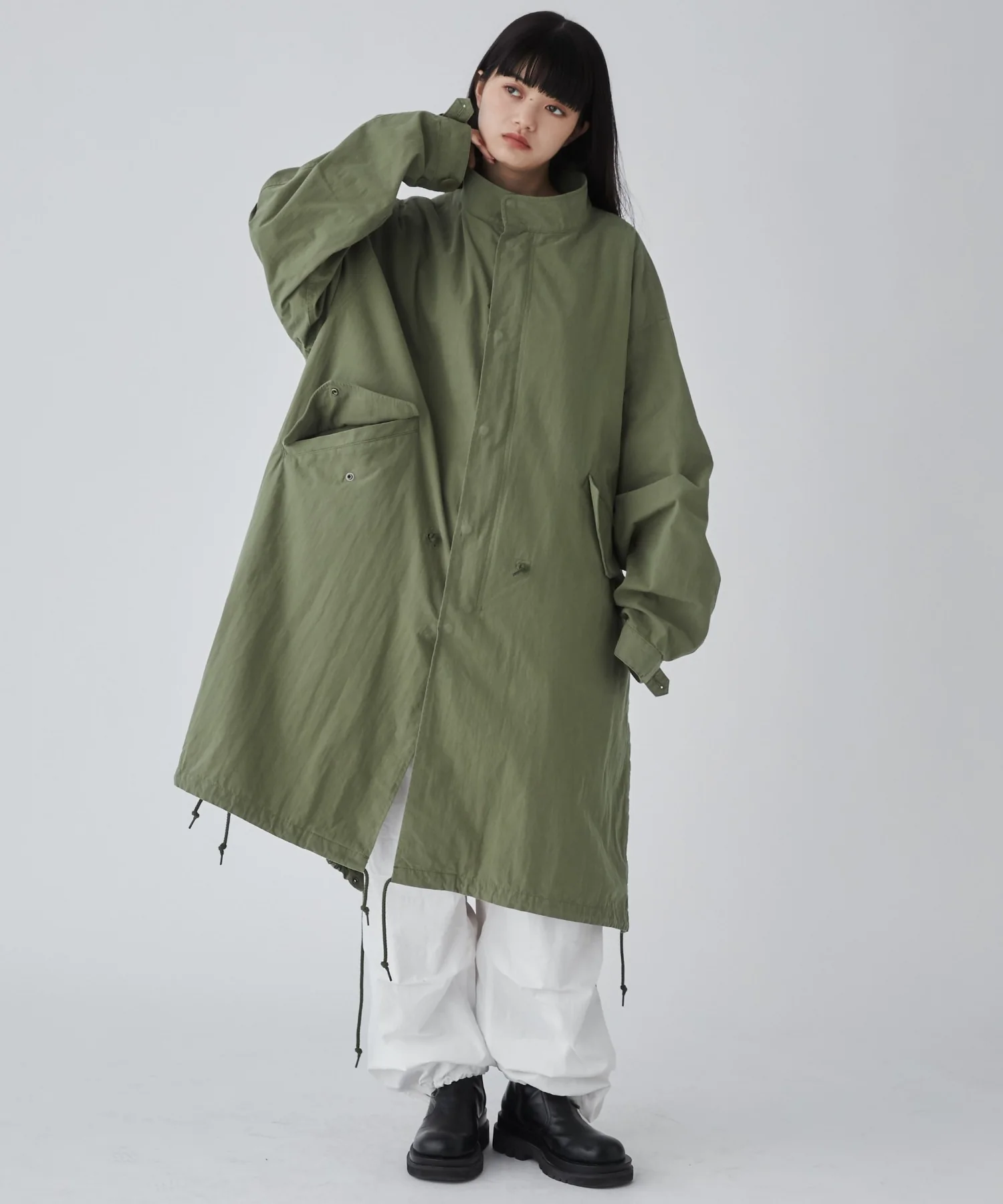 サイドスリットモッズコート - Image 10