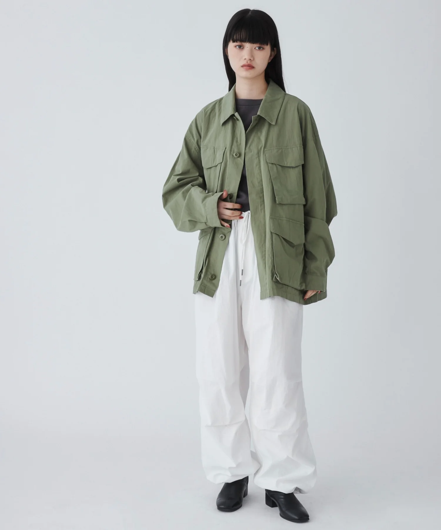 サイドスリットパラシュートパンツ - Image 9