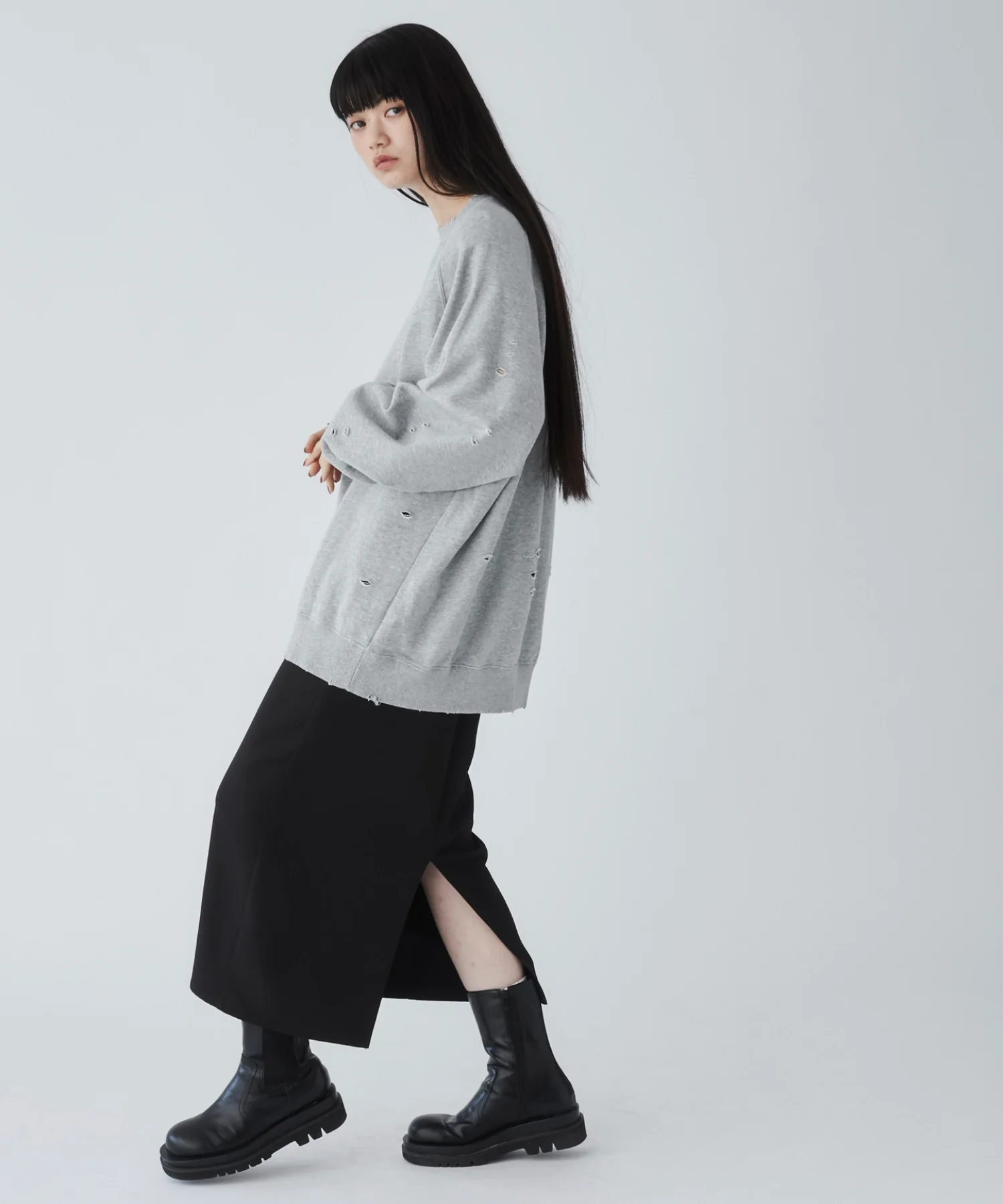 ダメージプルオーバースウェット - Image 25