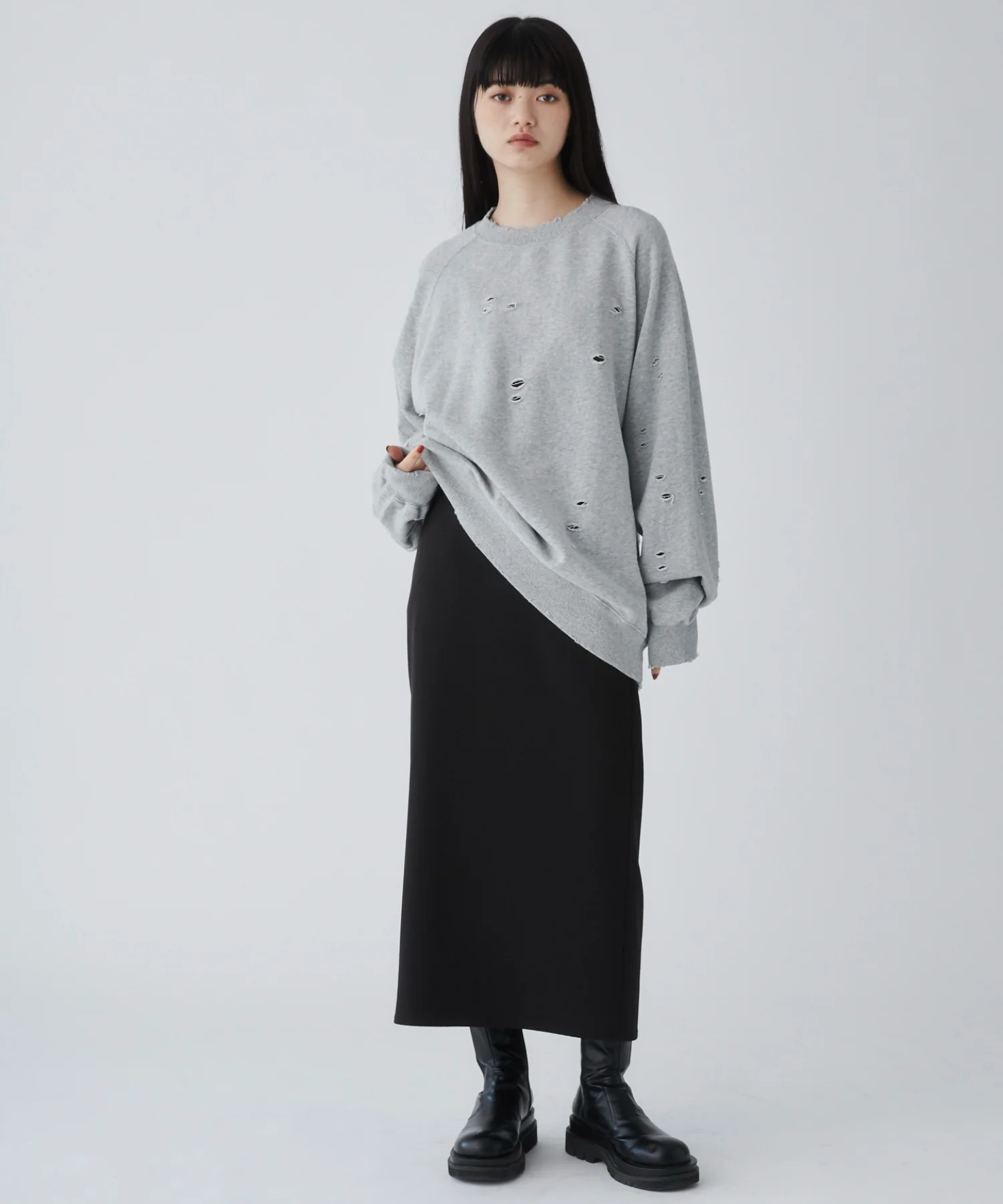 ダメージプルオーバースウェット - Image 26