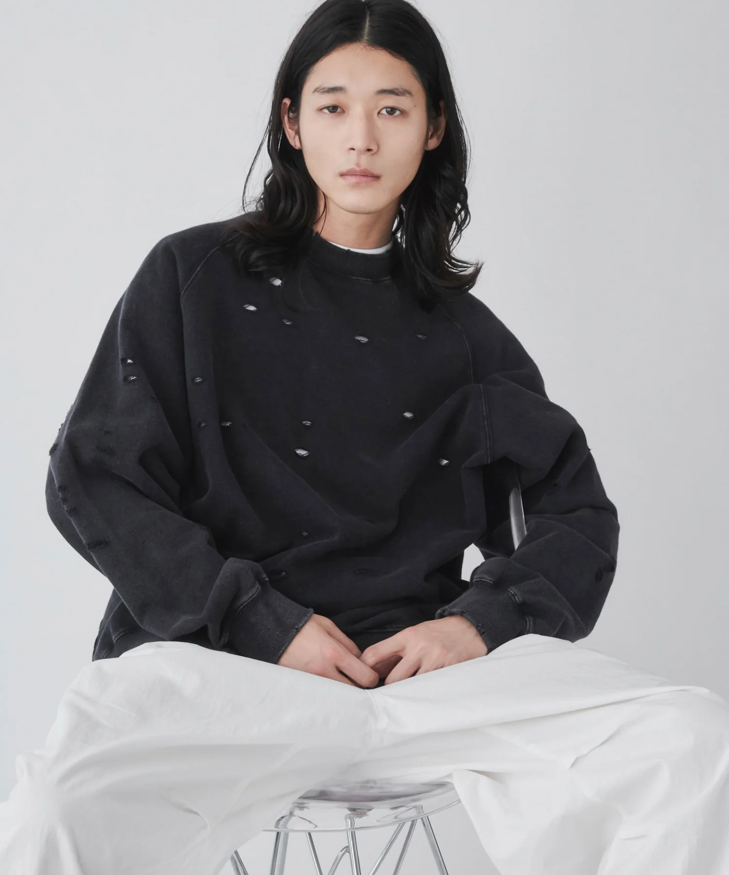 ダメージプルオーバースウェット - Image 31