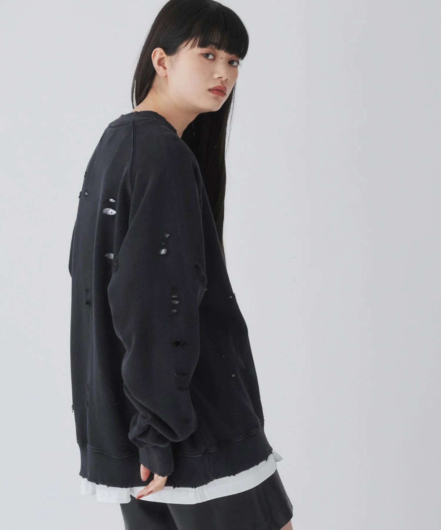 ダメージプルオーバースウェット - Image 34