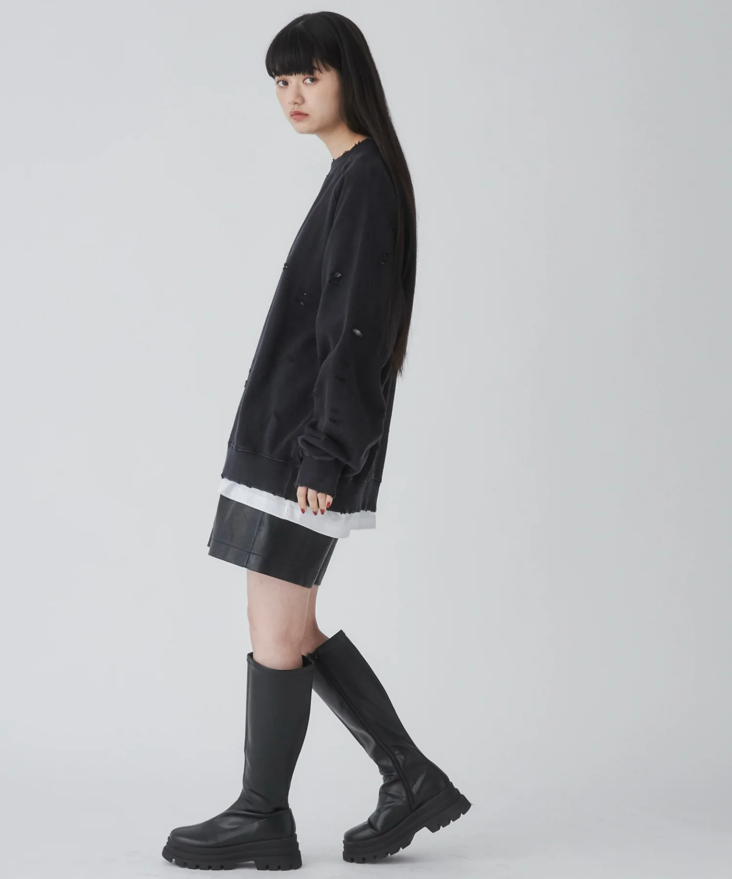 ダメージプルオーバースウェット - Image 36
