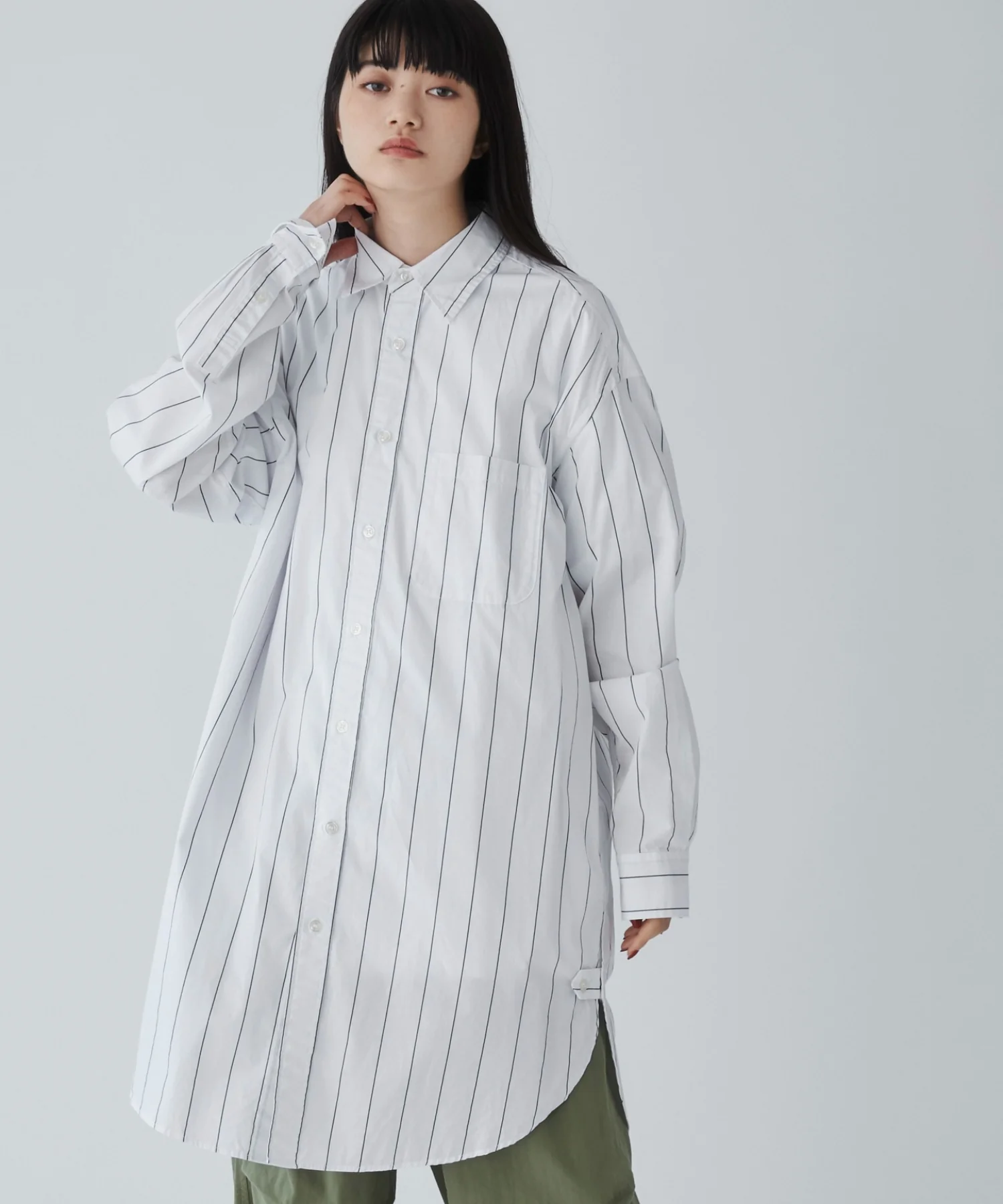 ストライプロングシャツ - Image 26