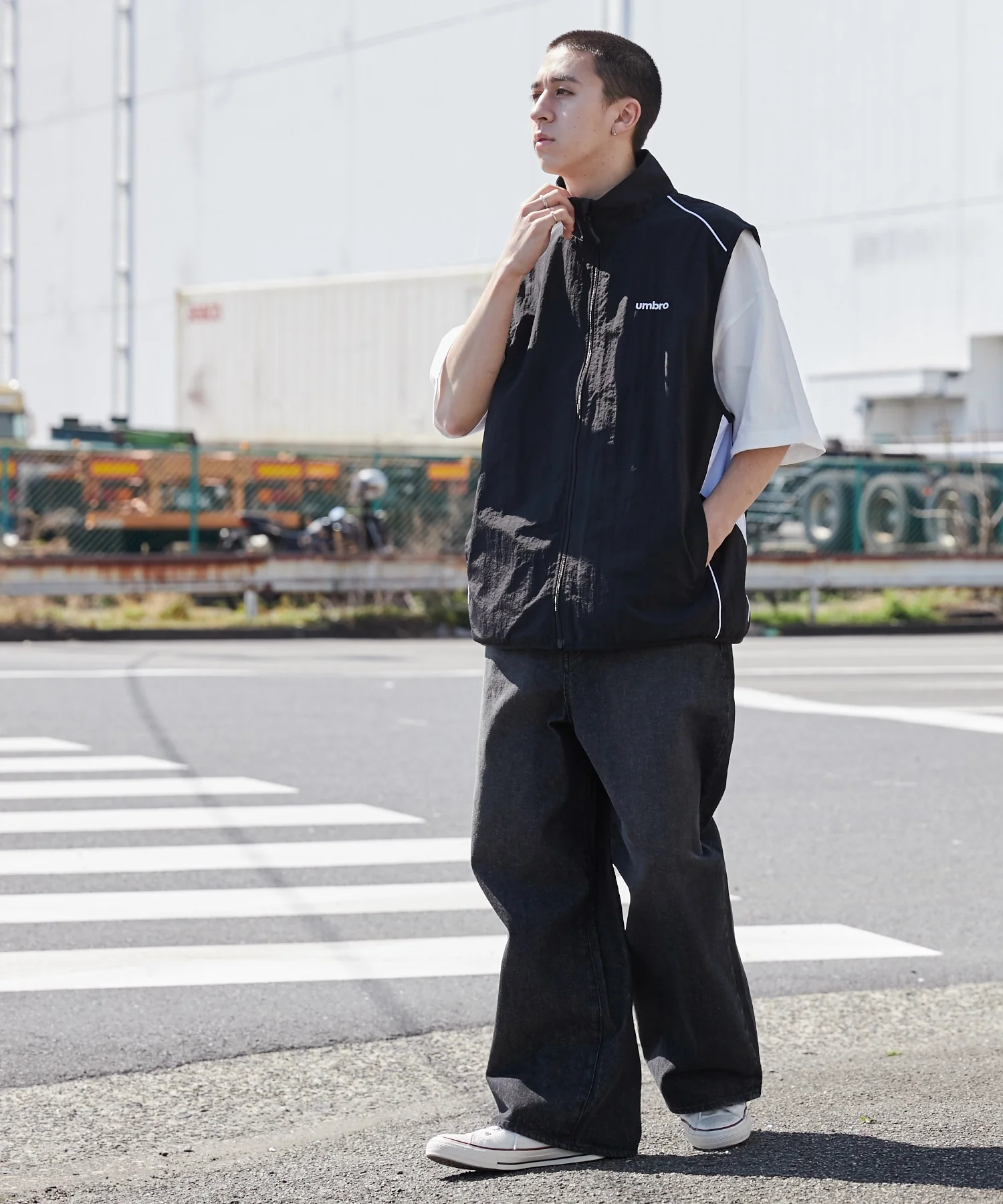 別注UMBROナイロンベスト - Image 8