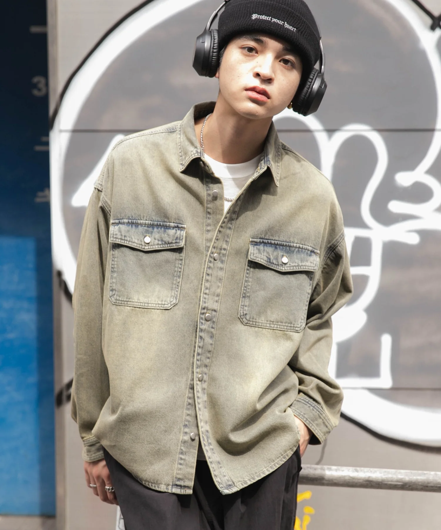 デニムBIGシャツ(LS)
