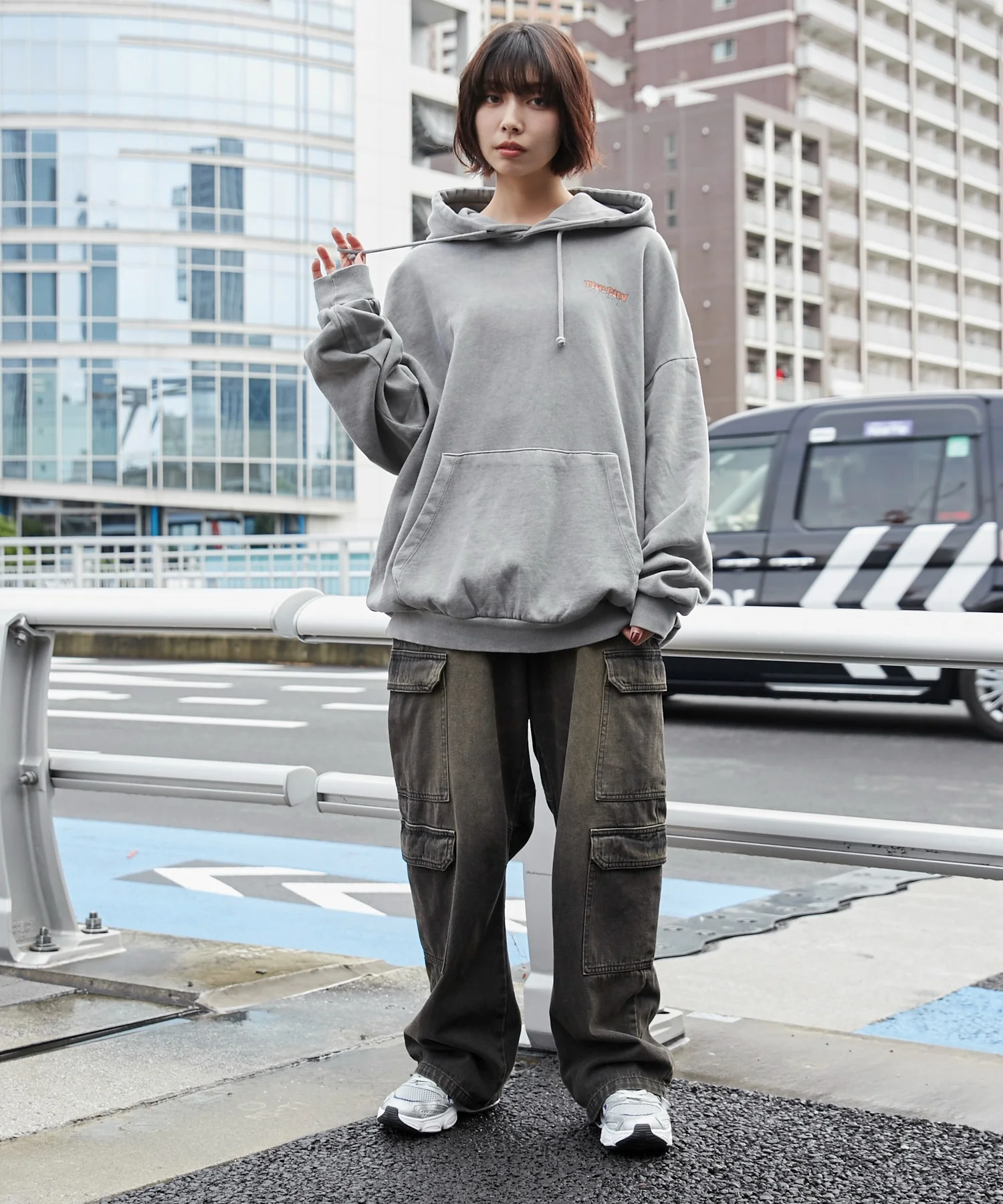 ピグメントグラフィックプルパーカー - Image 14