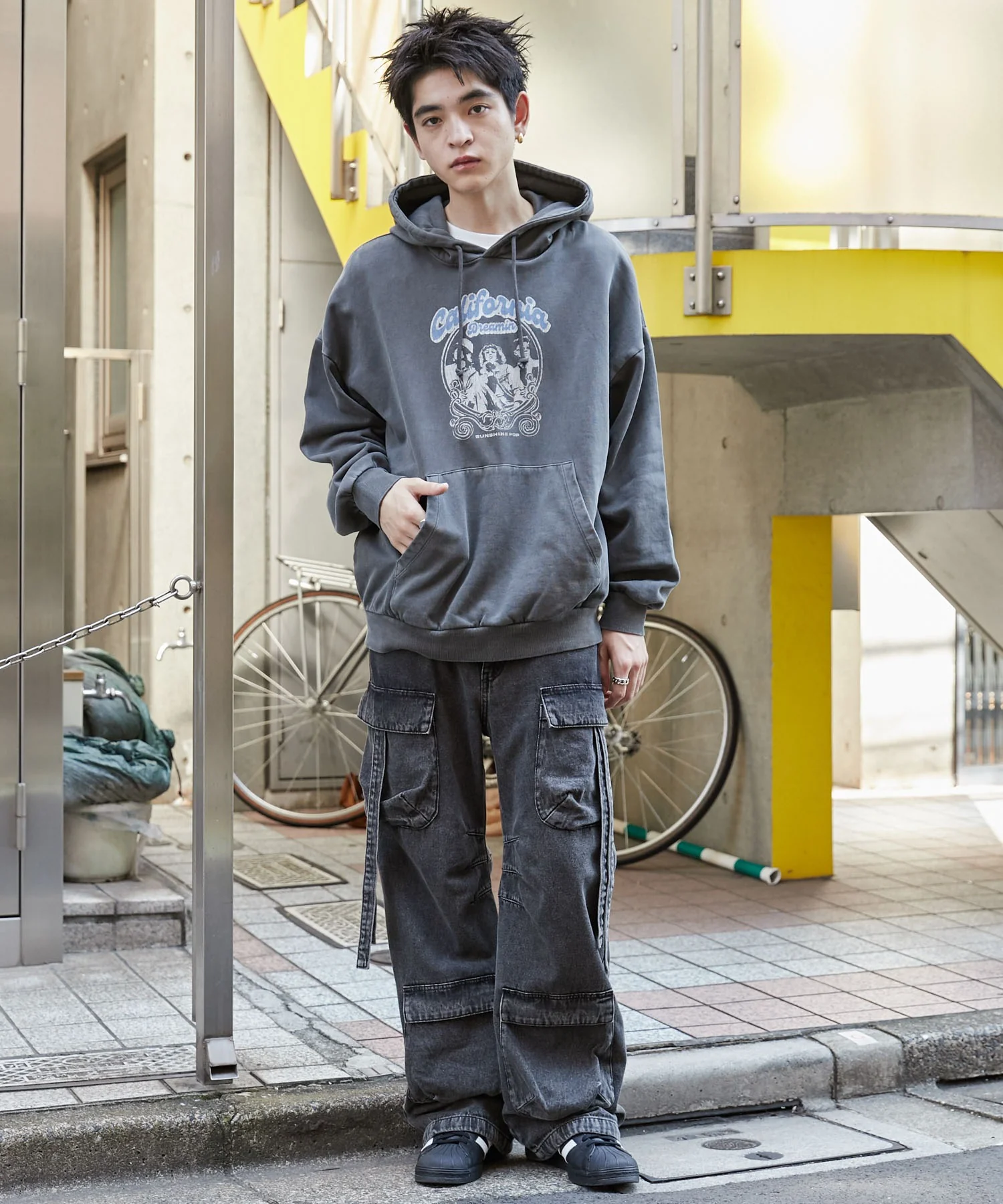 ピグメントグラフィックプルパーカー - Image 34