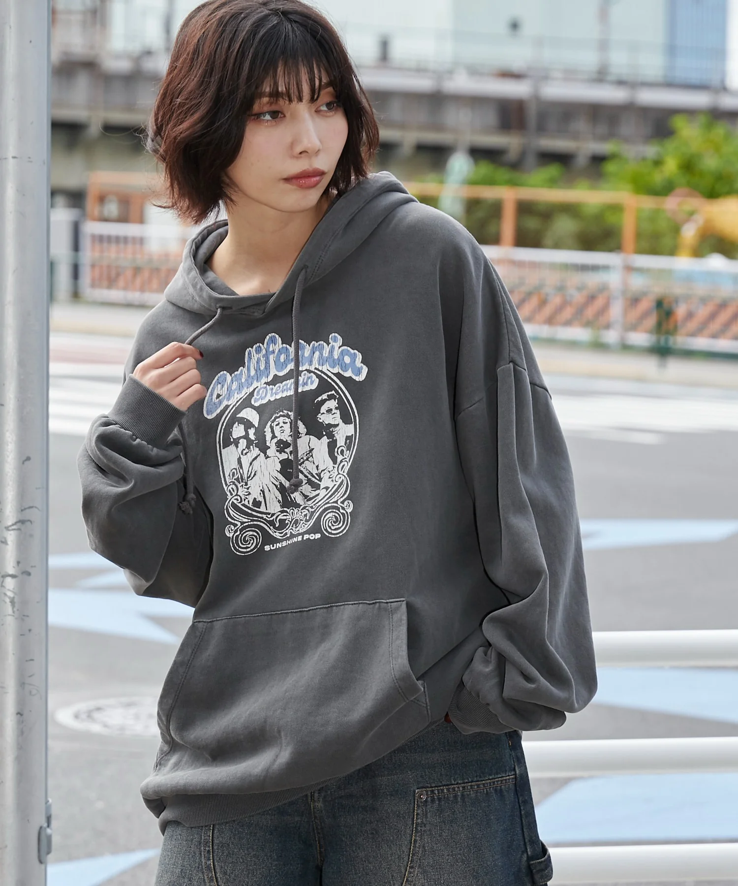 ピグメントグラフィックプルパーカー - Image 35