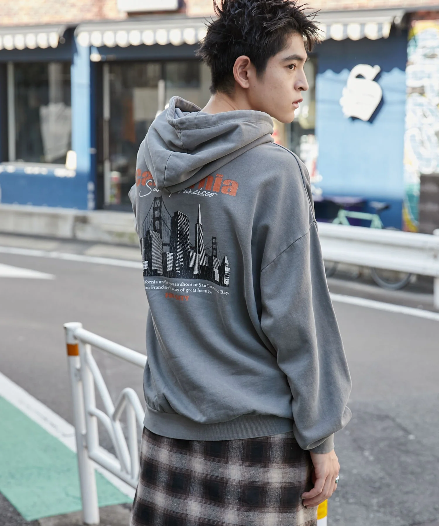ピグメントグラフィックプルパーカー - Image 43