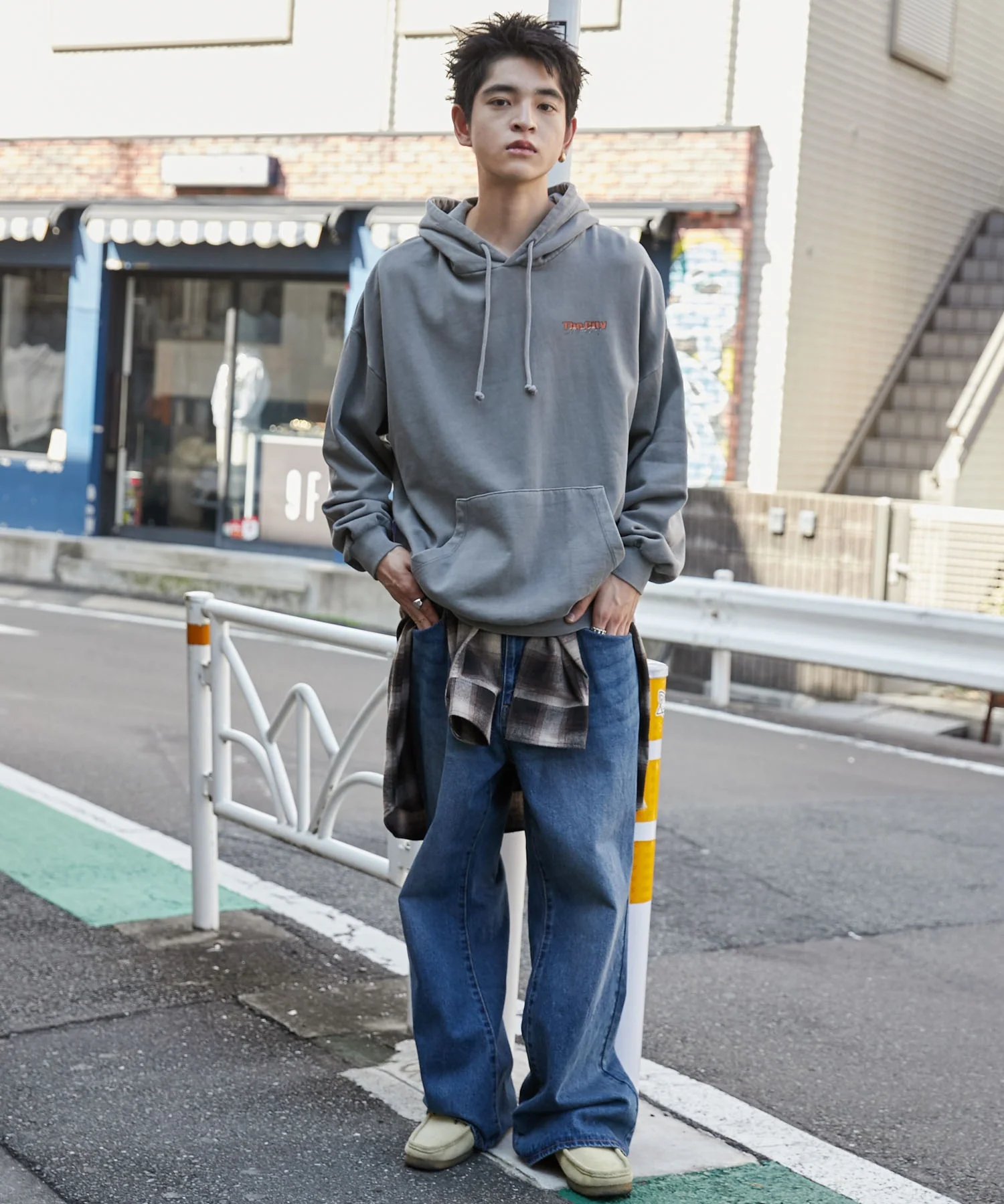 ピグメントグラフィックプルパーカー - Image 45