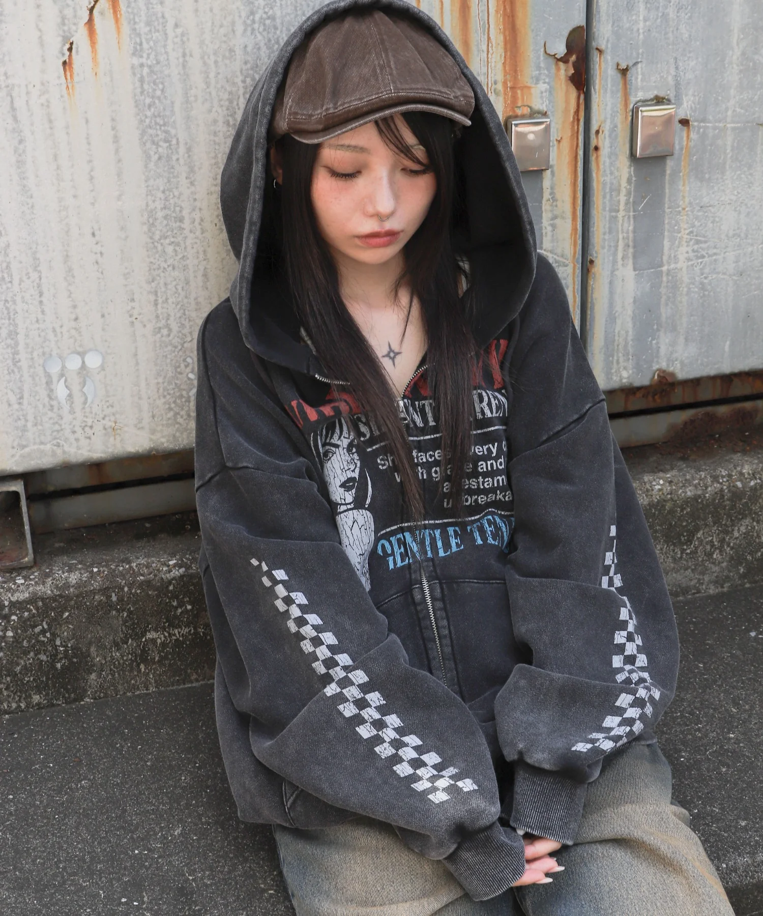 パウダーブリーチグラフィックZIPパーカー - Image 29