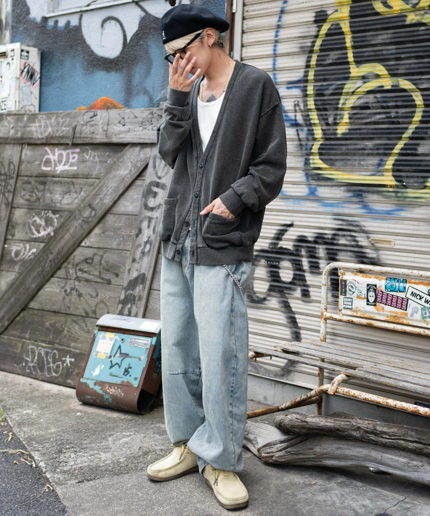 ケミカルスウェットカーディガン - Image 5