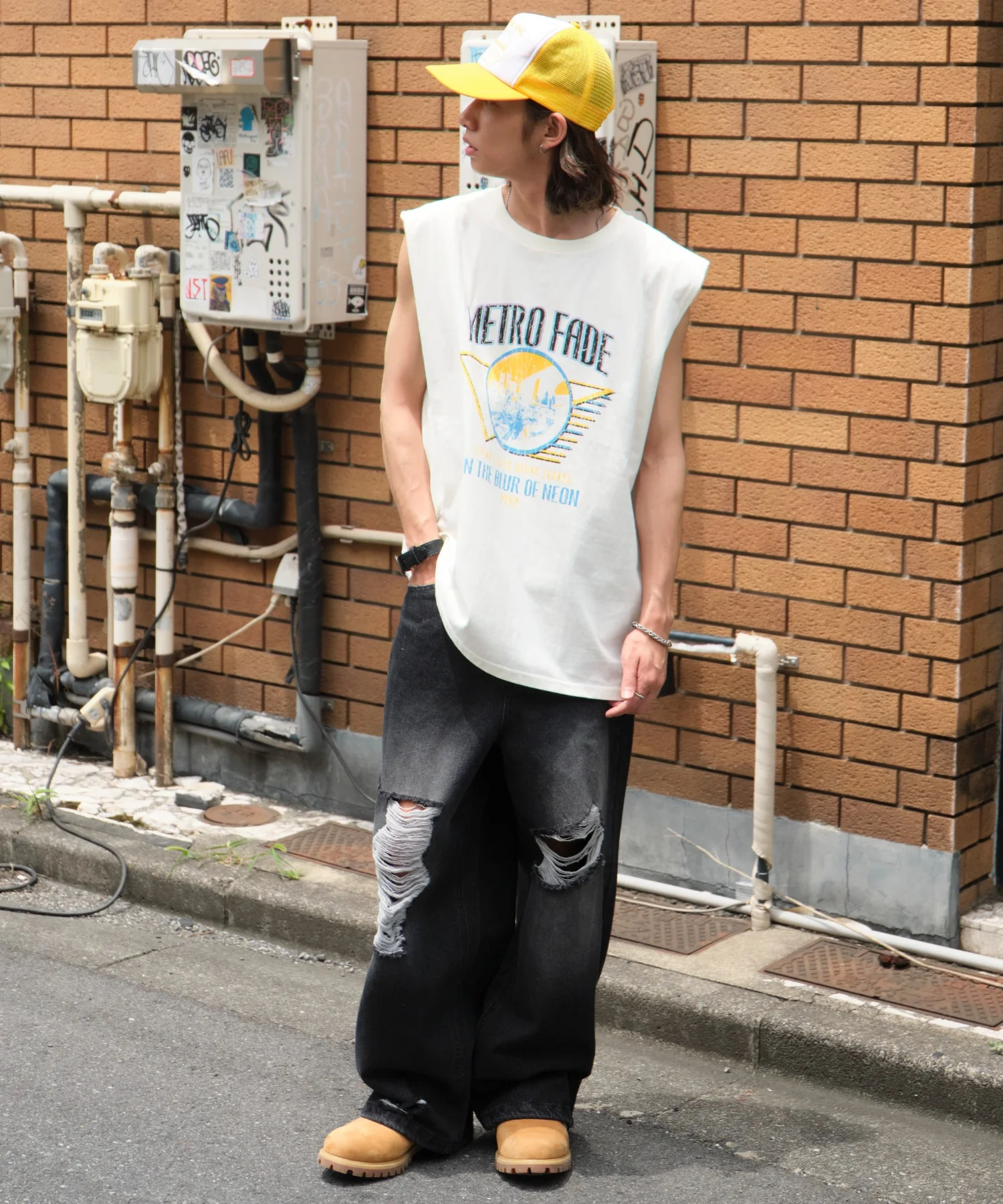 ヴィンテージライクグラフィックノースリーブ - Image 30