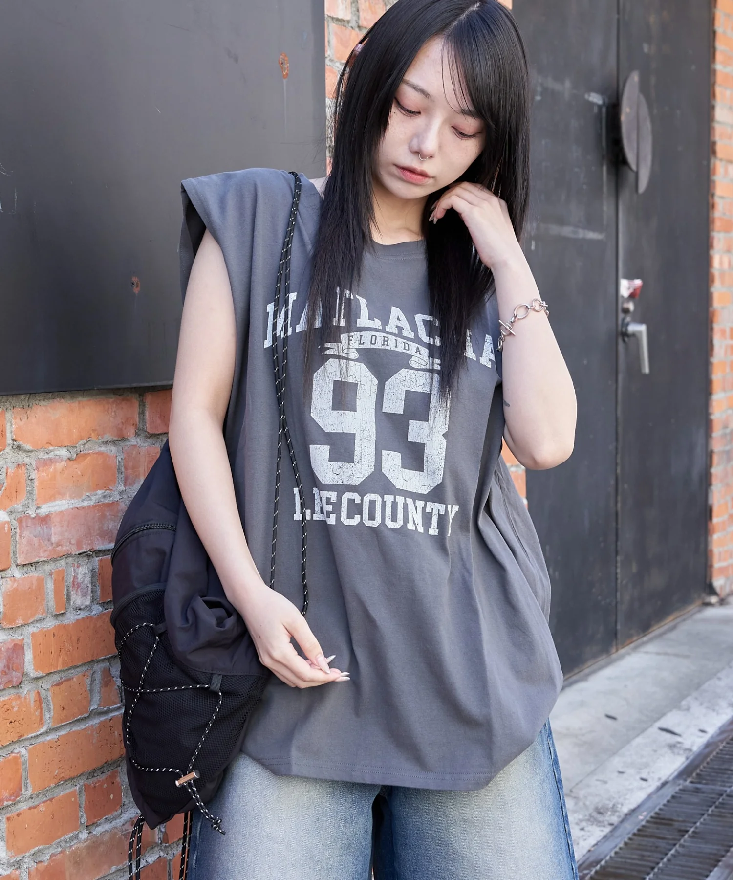 ヴィンテージライクグラフィックノースリーブ - Image 5