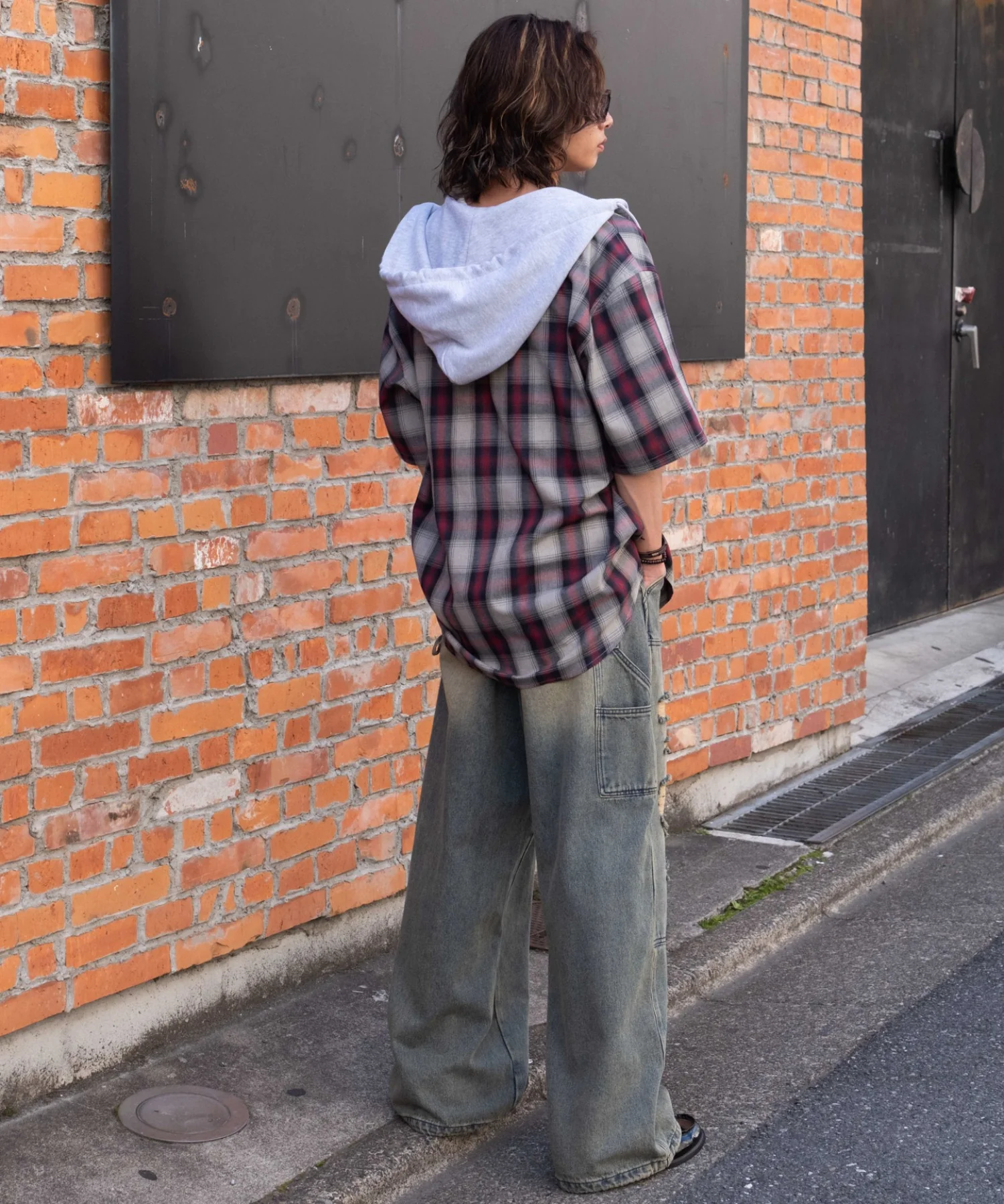 オンブレチェックフードシャツ（SS） - Image 19