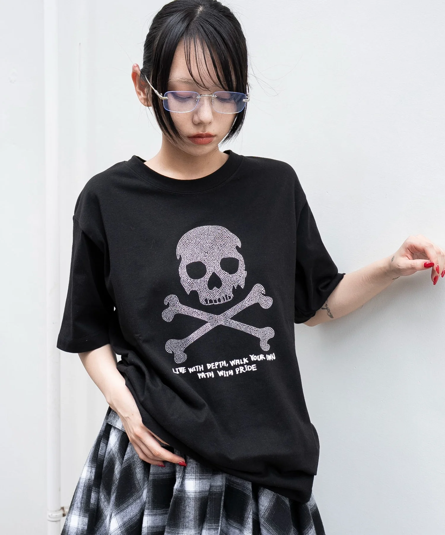 ラインストーンルーズネックT(SS) - Image 16
