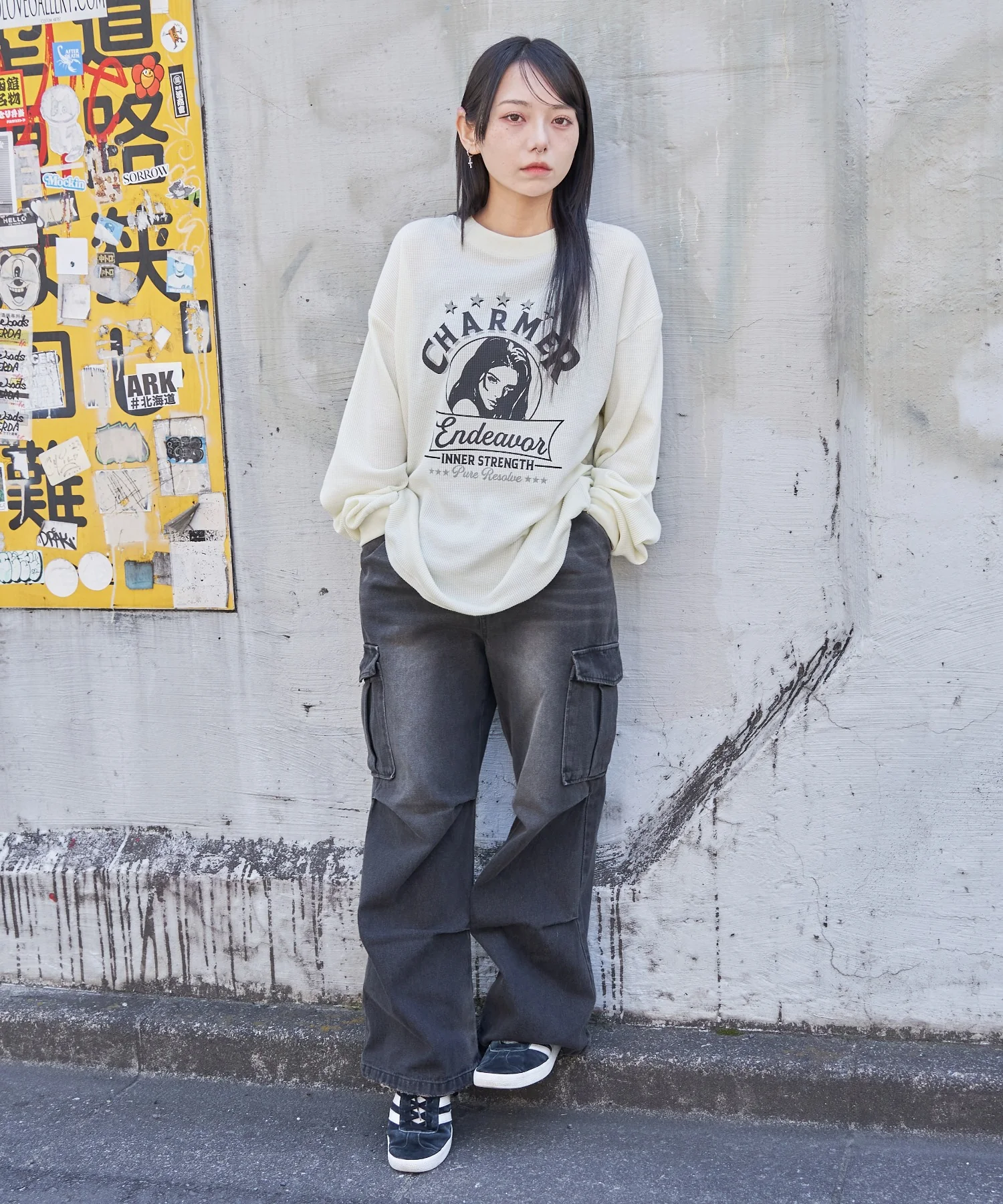 ワッフルグラフィックT(LS) - Image 10