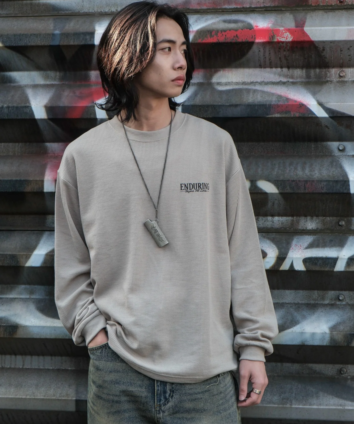 ワッフルグラフィックT(LS) - Image 13